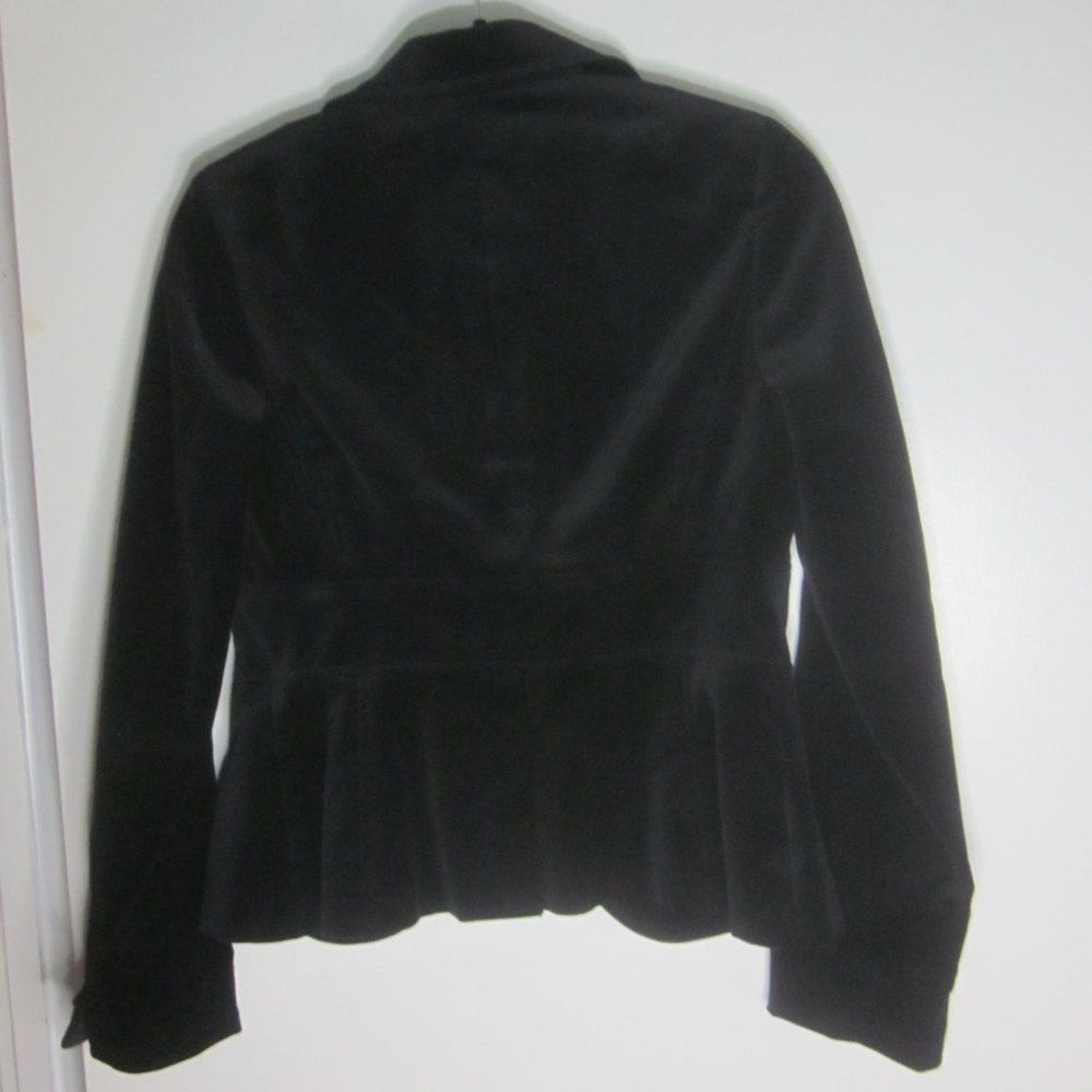 Laundry by Shelli Segal Vintage Laundry by Shelli Segal Womens Black Velvet Blazer Size S / US 4 / IT 40 - 4 Thumbnail