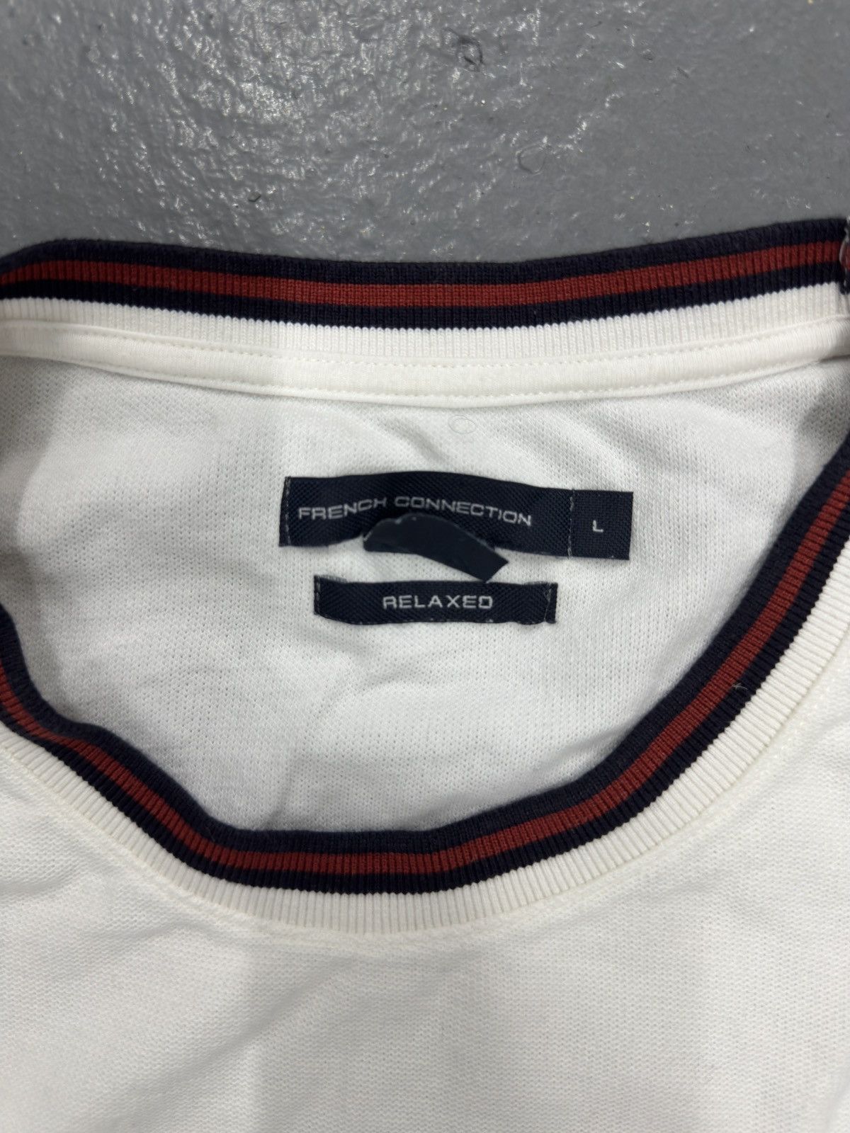 French Connection French Connection white ringer tee Size US L / EU 52-54 / 3 - 2 Thumbnail