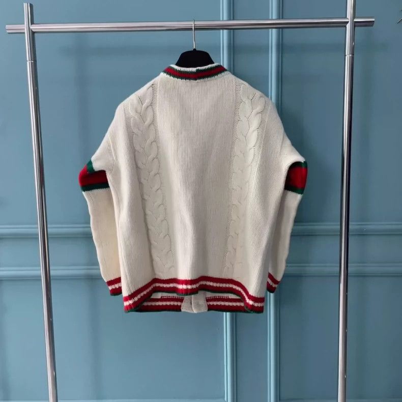 Gucci Gucci Classic double-sleeved beige sweater 2501-Nextarrow Size US XL / EU 56 / 4 - 2 Thumbnail