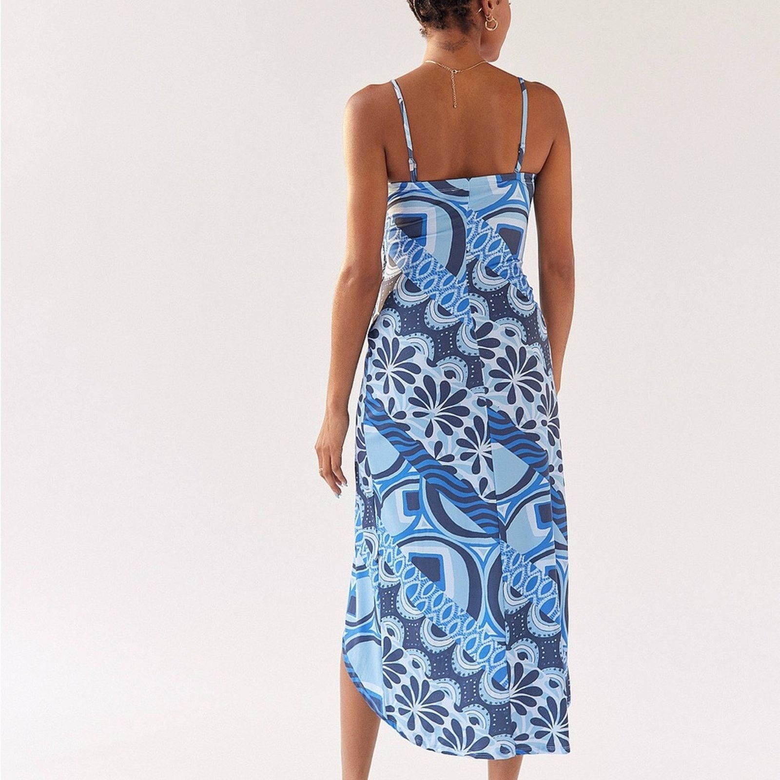 Urban Outfitters Urban Outfitters Solana Spliced SplitHem MidiDress Womens XS Size XS / US 0-2 / IT 36-38 - 2 Thumbnail