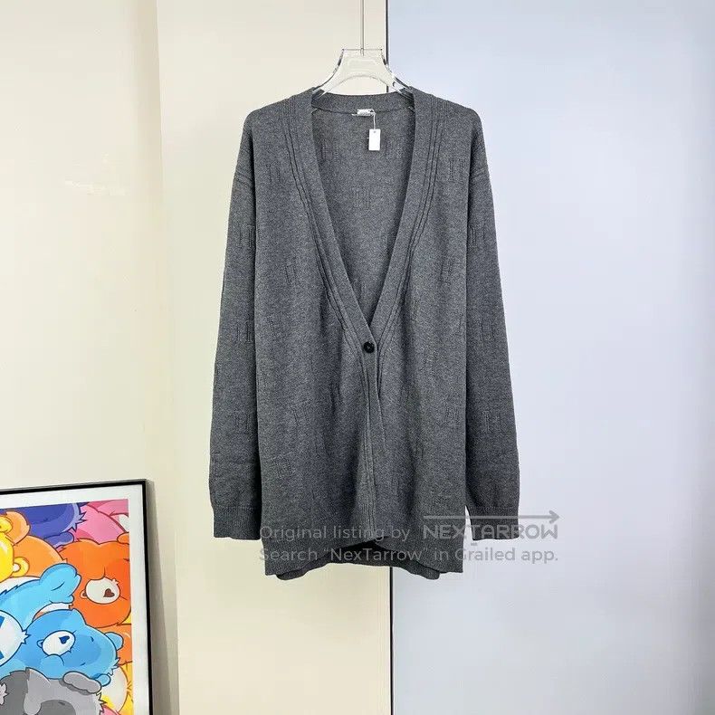 Hermes Hermes Gray Knit Cardigan Jacket Size US S / EU 44-46 / 1 - 1 Thumbnail
