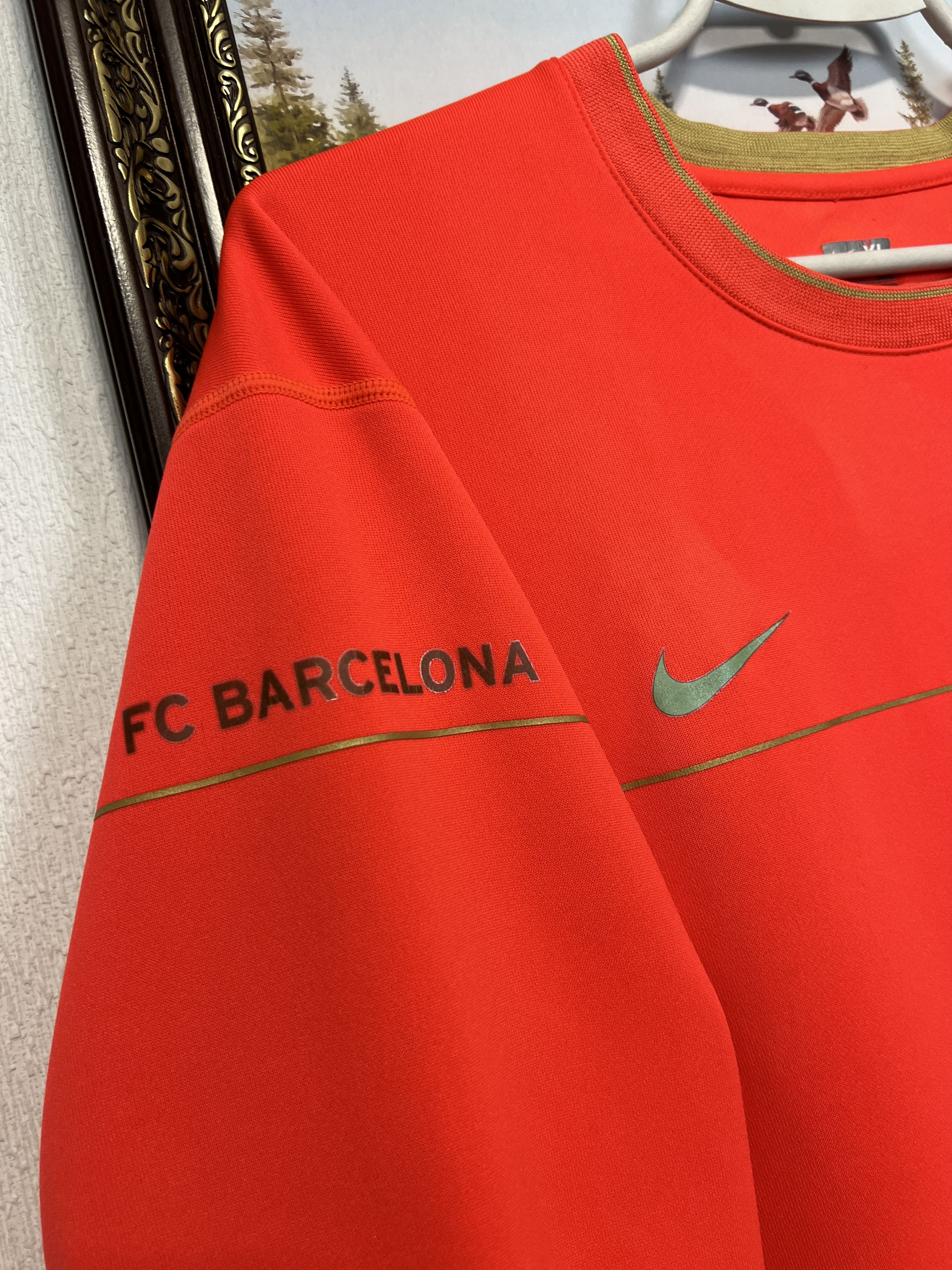 Nike Vintage Barcelona Football Sweatshirt Soccer Train Track Top Size US XL / EU 56 / 4 - 4 Thumbnail