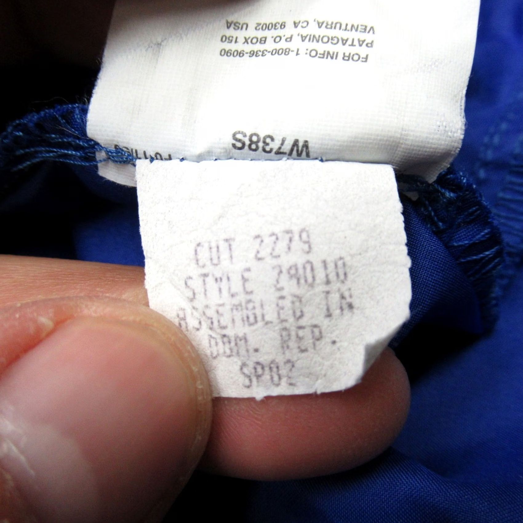 Patagonia VTG Patagonia Jacket Mens XL Blue Lightweight Packable Pullover Windbreaker Size US XL / EU 56 / 4 - 5 Thumbnail