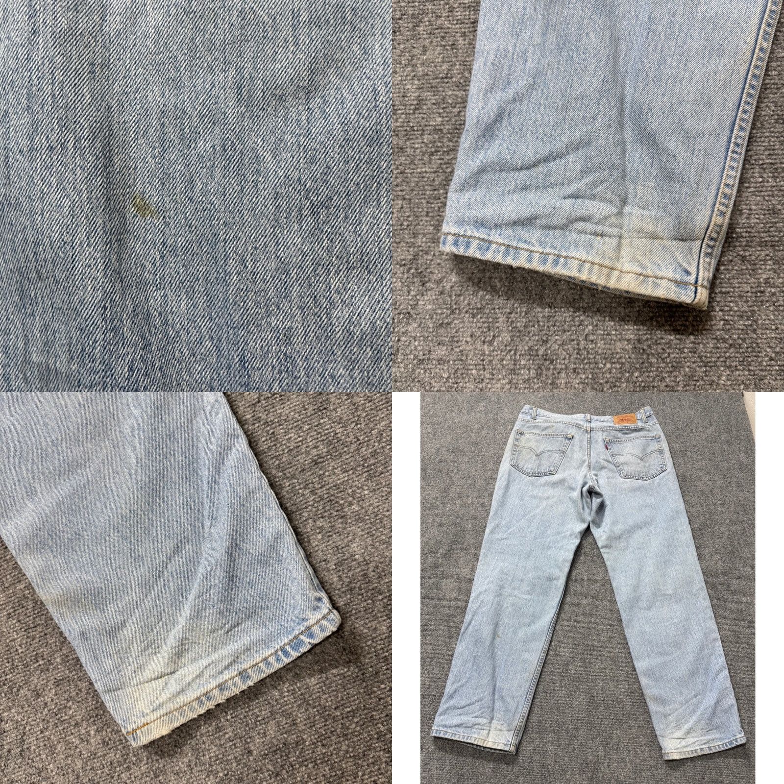 Levi's LEVI'S Jeans 550 Men 36x32 Relaxed Fit 100% Cotton Stained Paper Tag Blue Straight Mens Regular 32 In Inseam Size US 36 / EU 52 - 11 Thumbnail