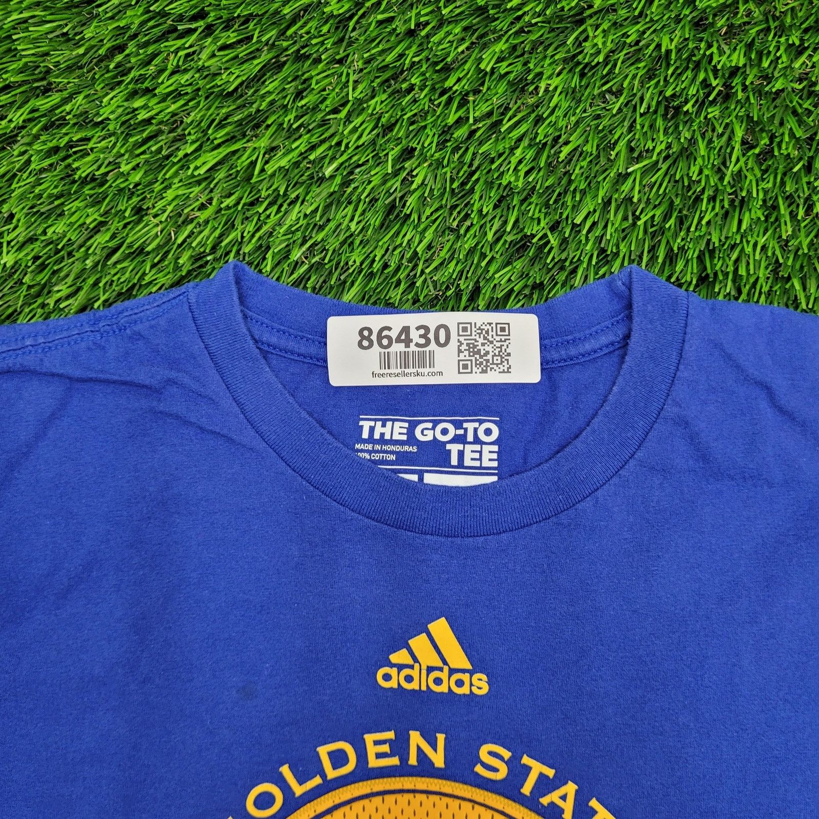 Adidas ADIDAS Golden-State Warriors Shirt M Athletic Fit Cotton Tee Size US M / EU 48-50 / 2 - 2 Thumbnail