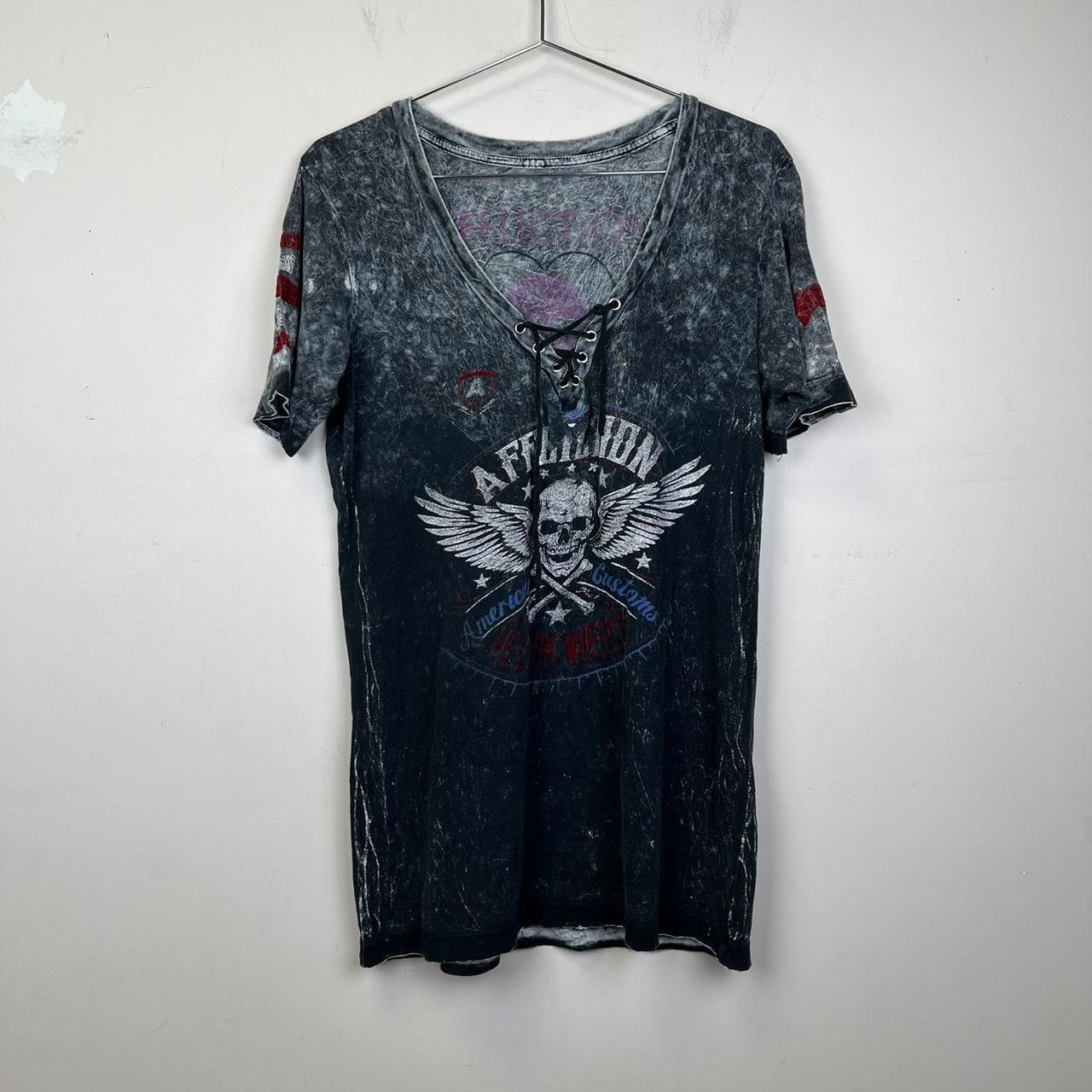 Affliction Vintage Y2K Affliction Vintage Skull T-Shirt - Distressed Size M / US 6-8 / IT 42-44 - 1 Thumbnail