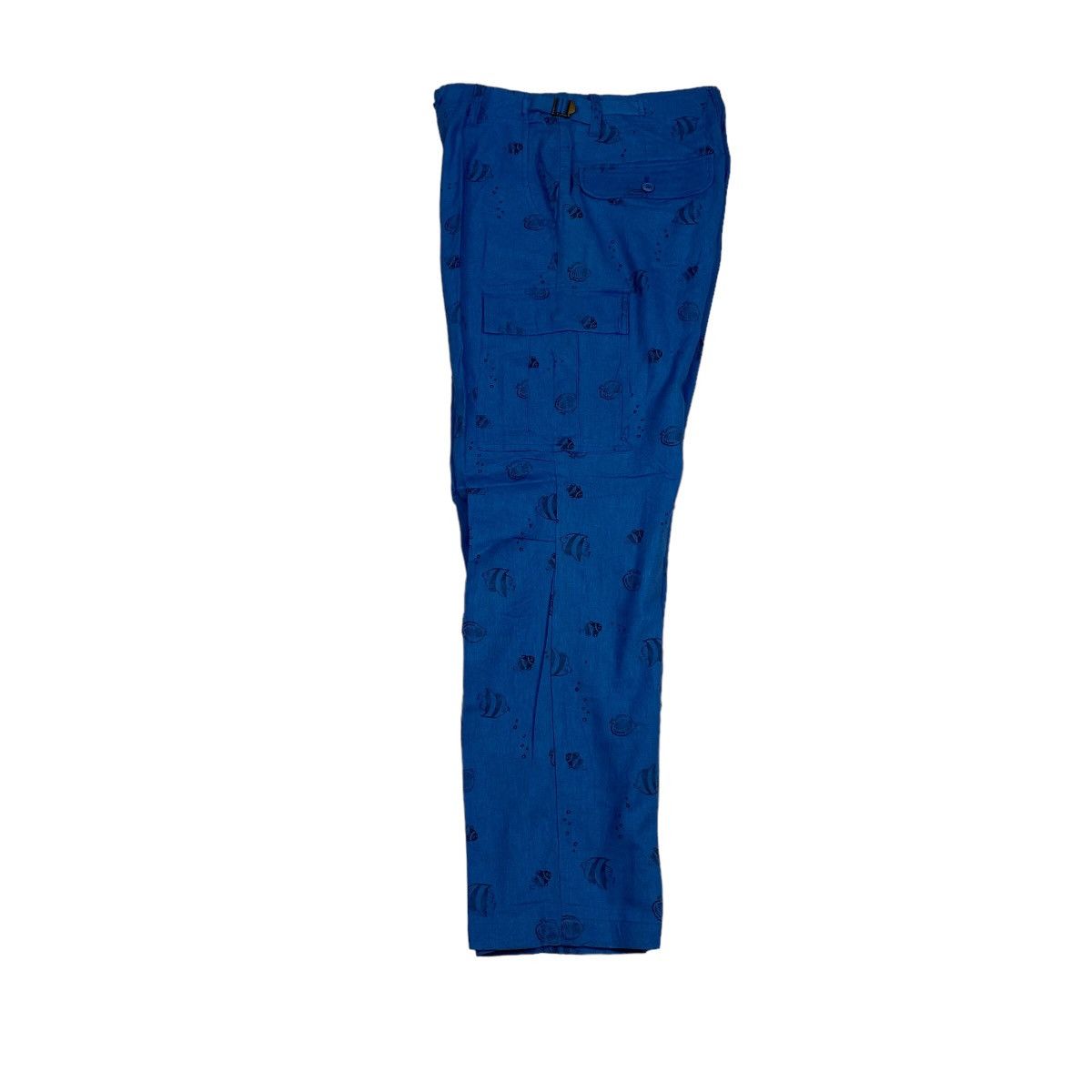 Issey Miyake × Japanese Brand × Ne-Net Ne-net by Issey Miyake Allover Print Fish Pants Size US 30 / EU 46 - 2 Thumbnail