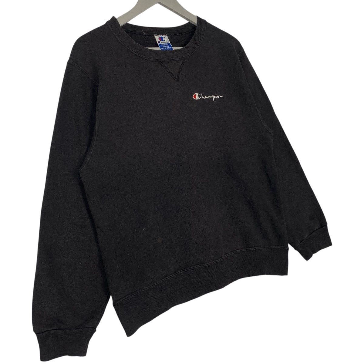 Vintage Vintage Champion Sweatshirt Crewneck Black Small Logo Size M Size US M / EU 48-50 / 2 - 3 Thumbnail