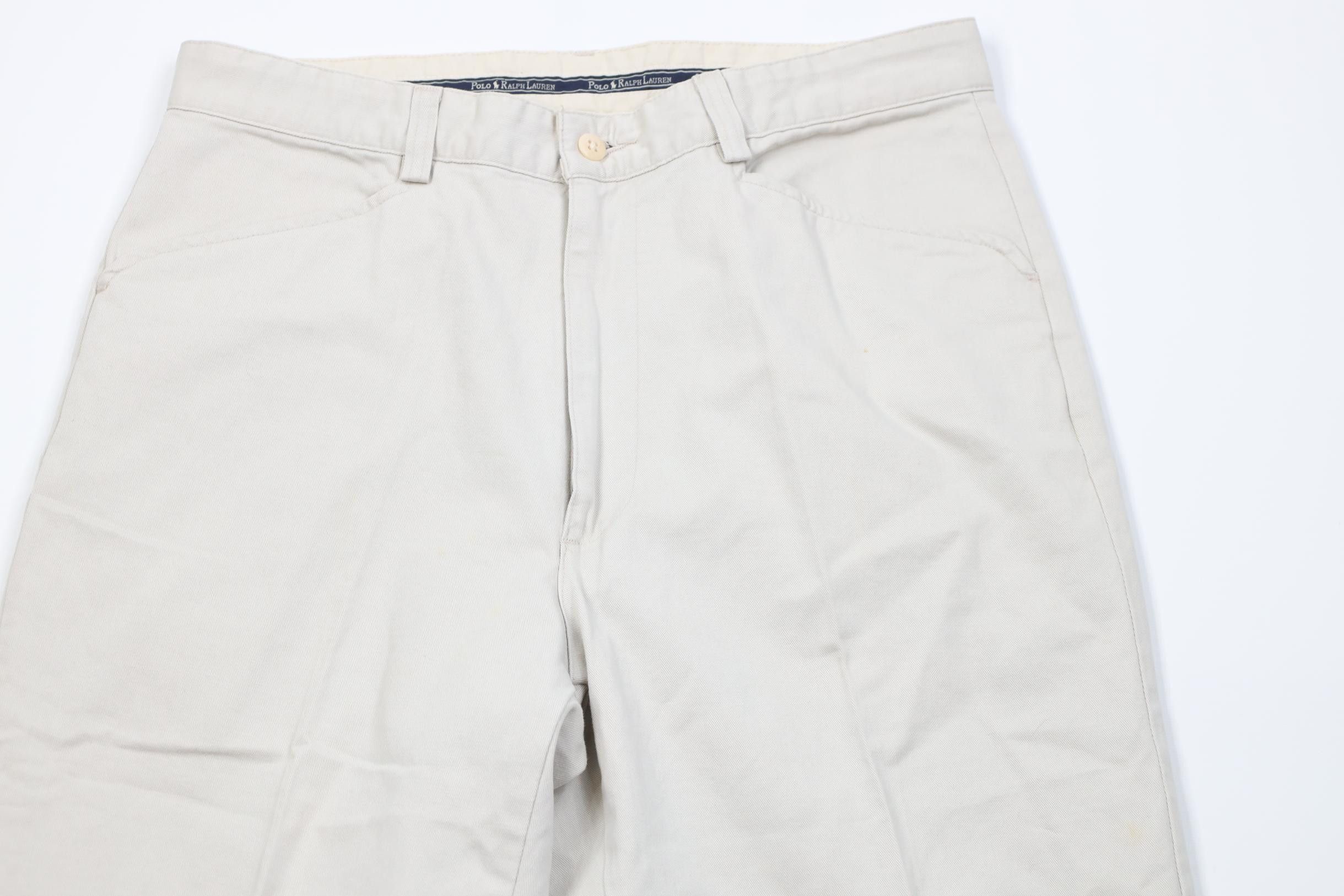 Polo Ralph Lauren Vintage 90s Ralph Lauren Martin Chino Pants Cotton Stone USA Size US 32 / EU 48 - 2 Thumbnail