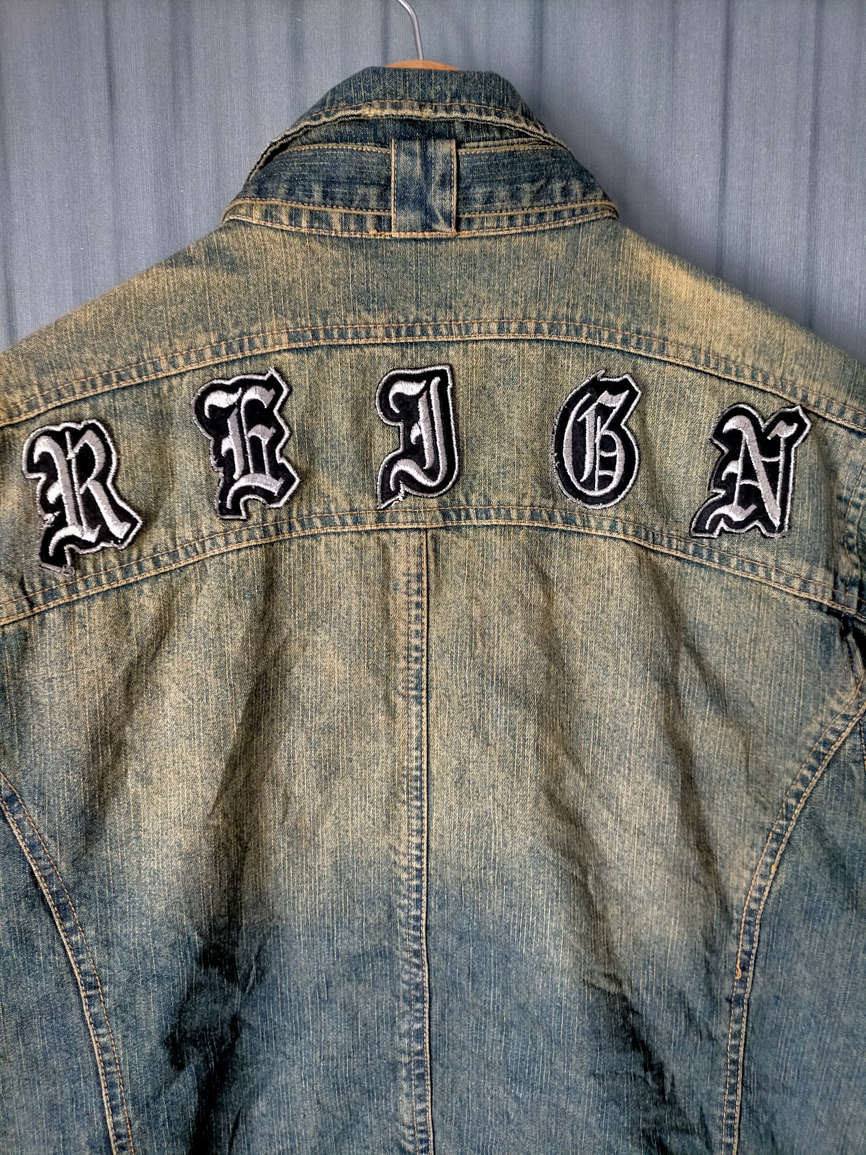 In The Attic In the Attic Denim Jacket Zipped Punk Style Size US L / EU 52-54 / 3 - 10 Thumbnail