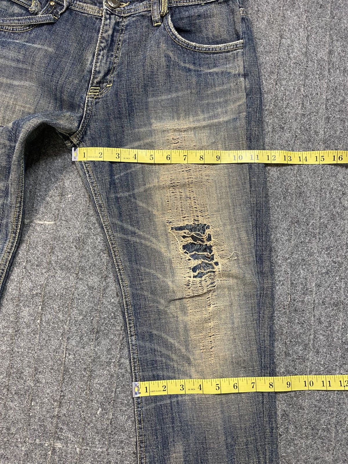 Other Nippon Blue Distressed Rusty Denim Straight Size 30 31 W351 Size US 31 - 15 Thumbnail
