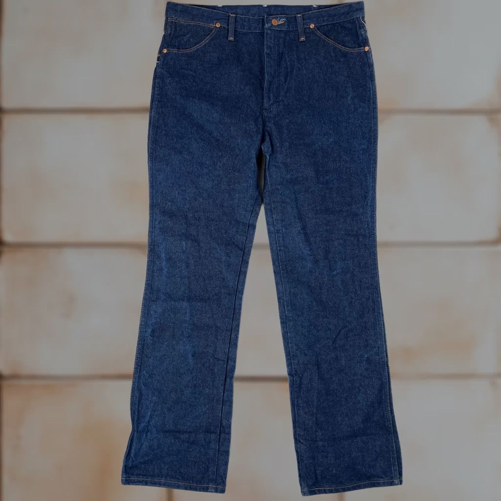 Wrangler VINTAGE Wrangler Cowboy Cut Jeans Mens 38x32 Blue Slim Fit Denim Made in USA Size US 38 / EU 54 - 1 Thumbnail
