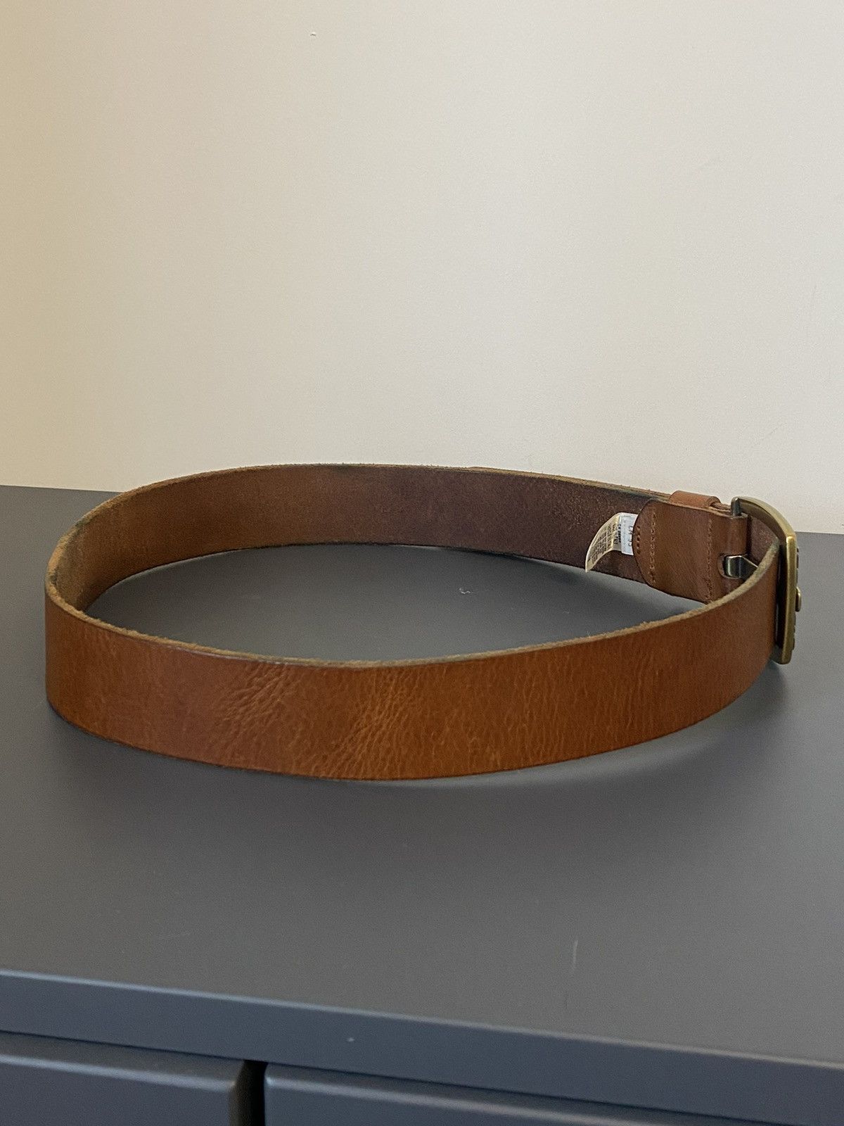 Diesel 🔥 VINTAGE 2000s DIESEL Y2K RARE RETRO BROWN LEATHER BELT🔥 Size ONE SIZE - 5 Thumbnail