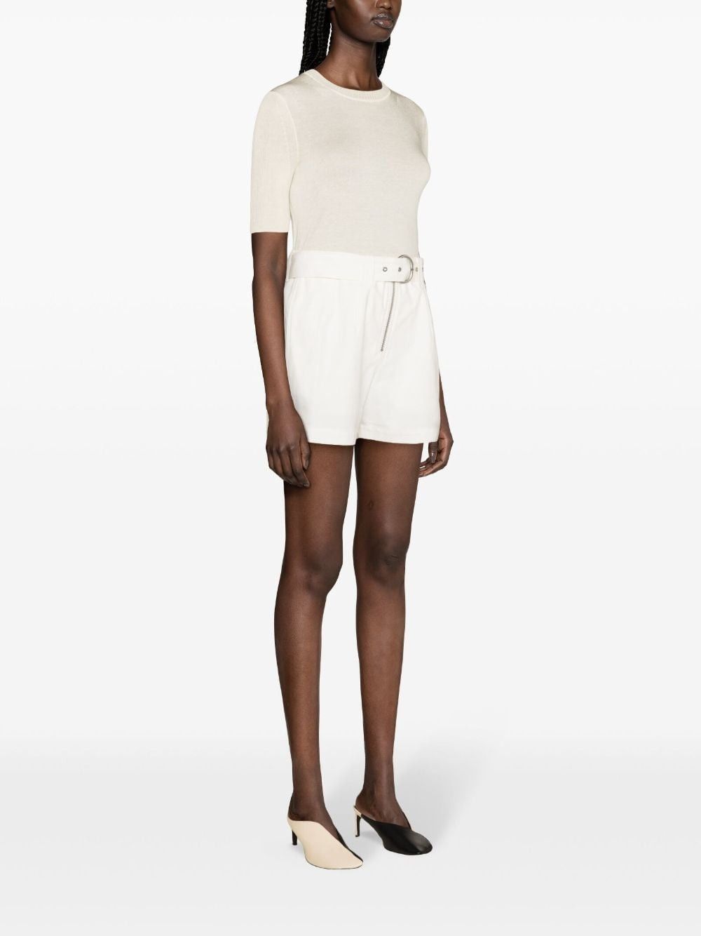 Jil Sander o1y1025 Short in off-White Size 26" / US 2 / IT 38 - 3 Thumbnail