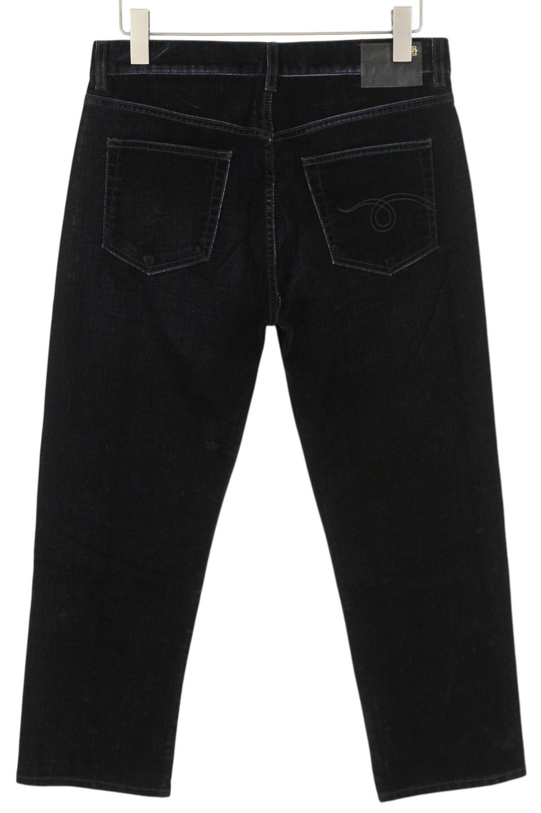 R13 ROMEO 29 Flocked Black Velvet Ankle Straight Zip 85816 Size 29" - 2 Thumbnail