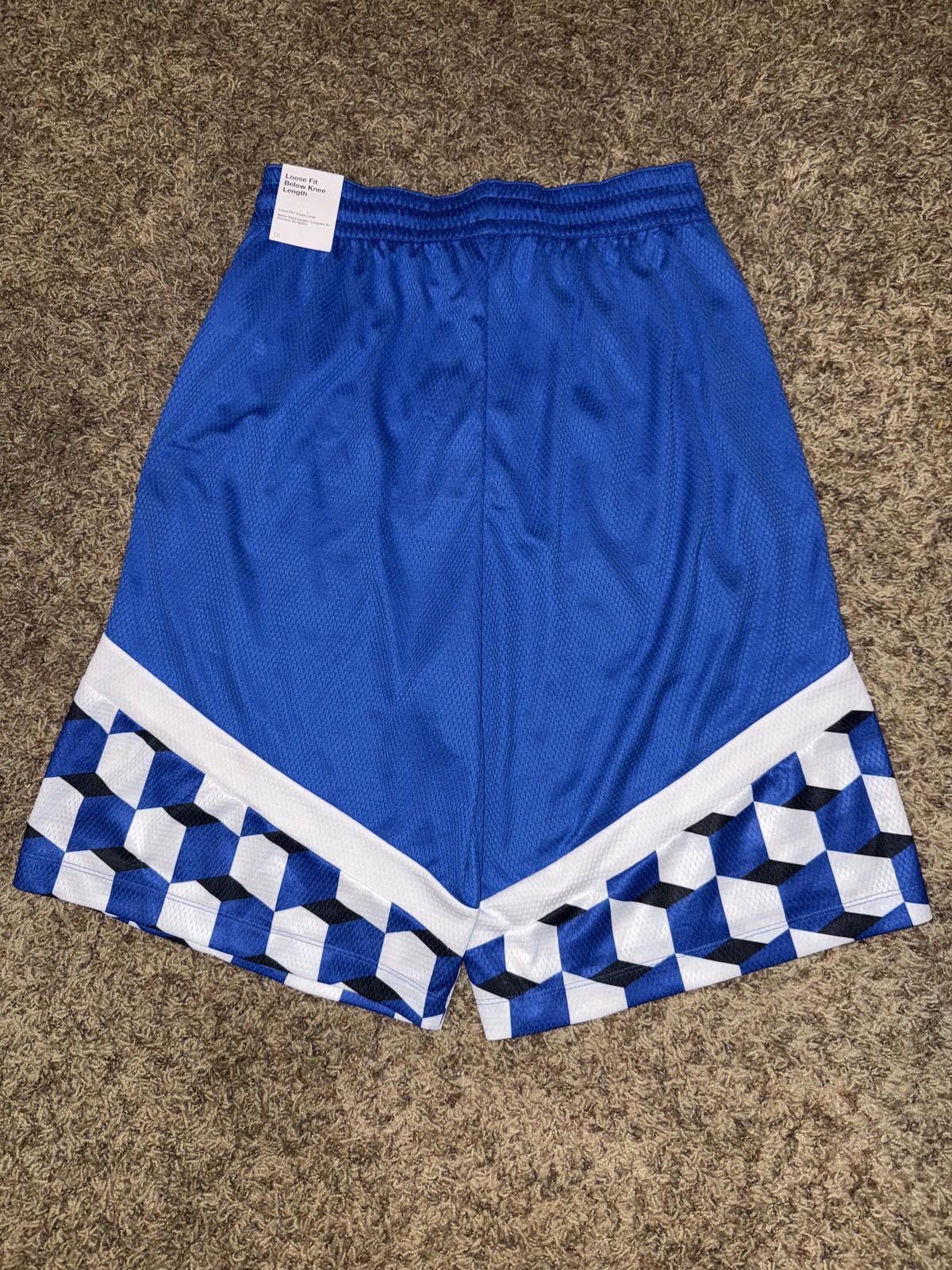 Nike Nike Men’s Dri-Fit Icon+ Checkers Royal/White Shorts Sample Size US 32 / EU 48 - 6 Thumbnail