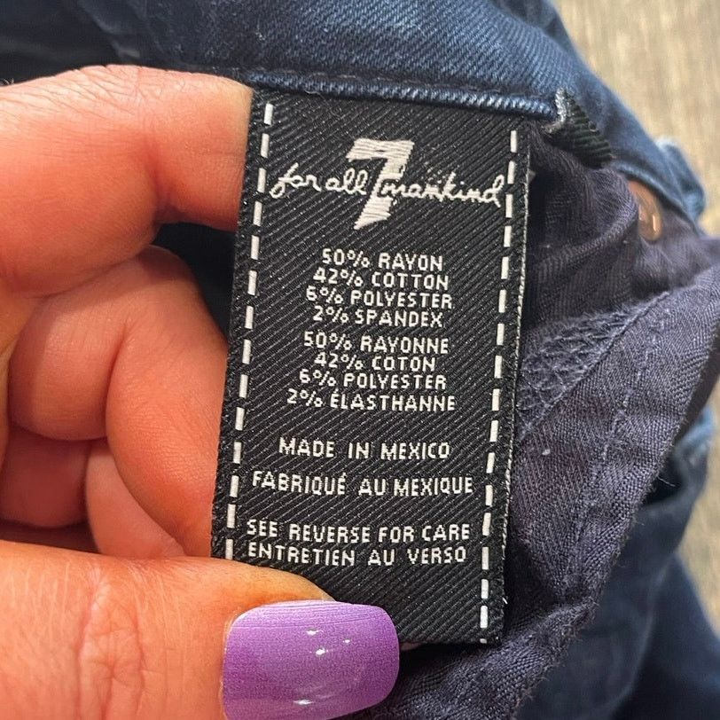 7 For All Mankind 7 For All Mankind The Skinny Jeans Mid Rise Denim Size 27 Size 27" / US 4 / IT 40 - 10 Thumbnail