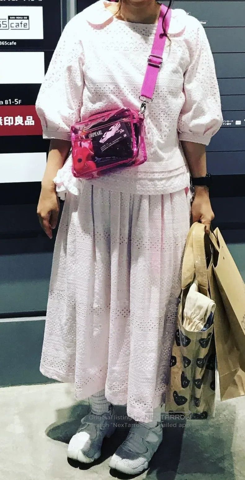 Comme des Garcons Comme Des Garcons size S Pink Lace Embroidered Skirt Size 22" - 7 Thumbnail