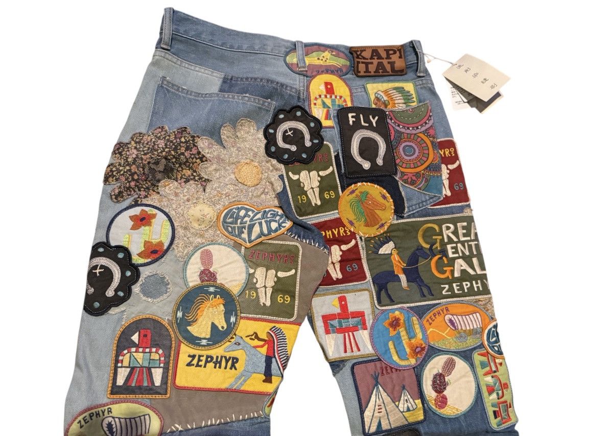 Kapital Kountry Kapital Denim 5P Rat Flare Jeans (Beautiful World Remake) Size US 32 / EU 48 - 9 Thumbnail