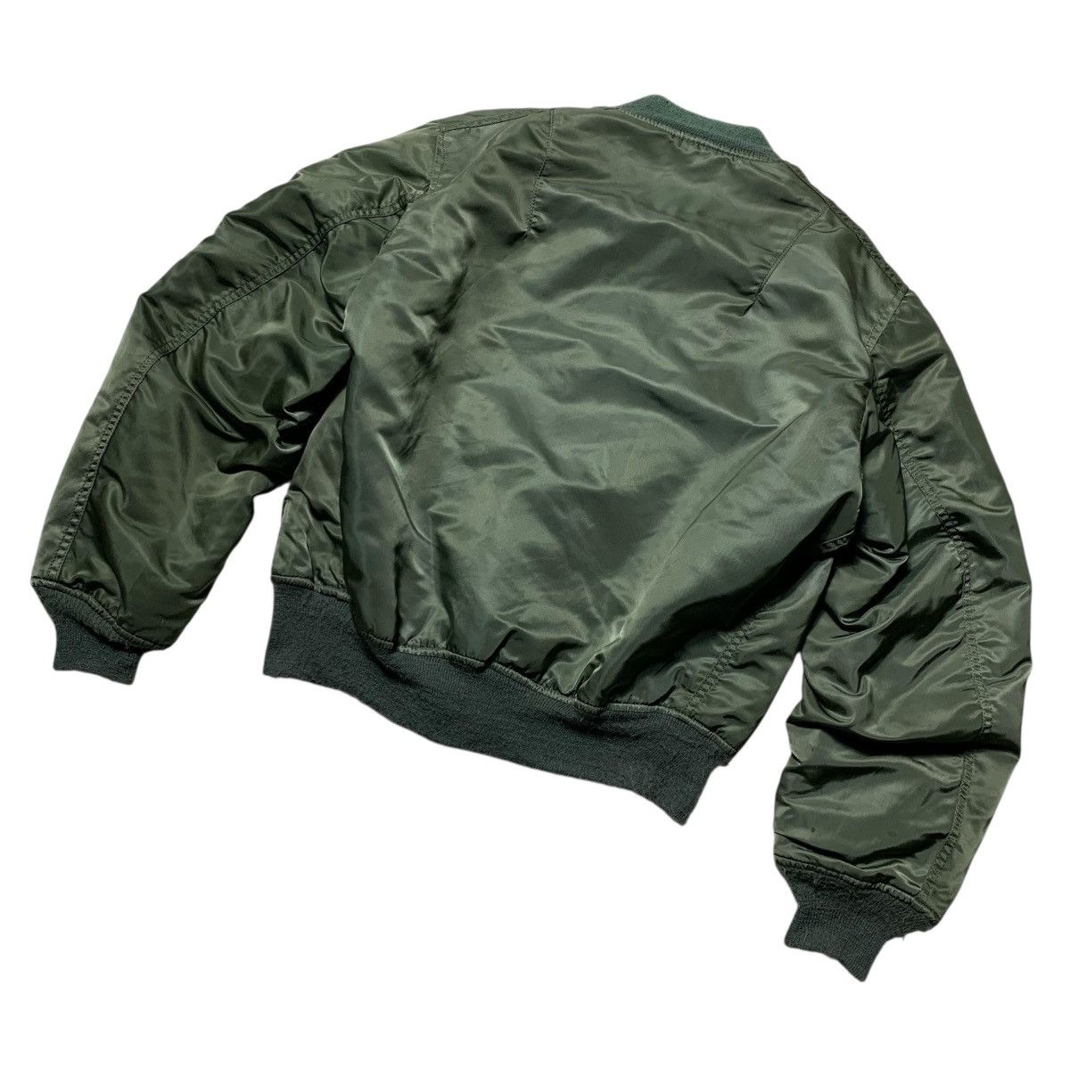 20471120 Vintage 90s Bomber Flying Jacket Ma-1 Usa Lgb Goa Style Size US M / EU 48-50 / 2 - 10 Thumbnail