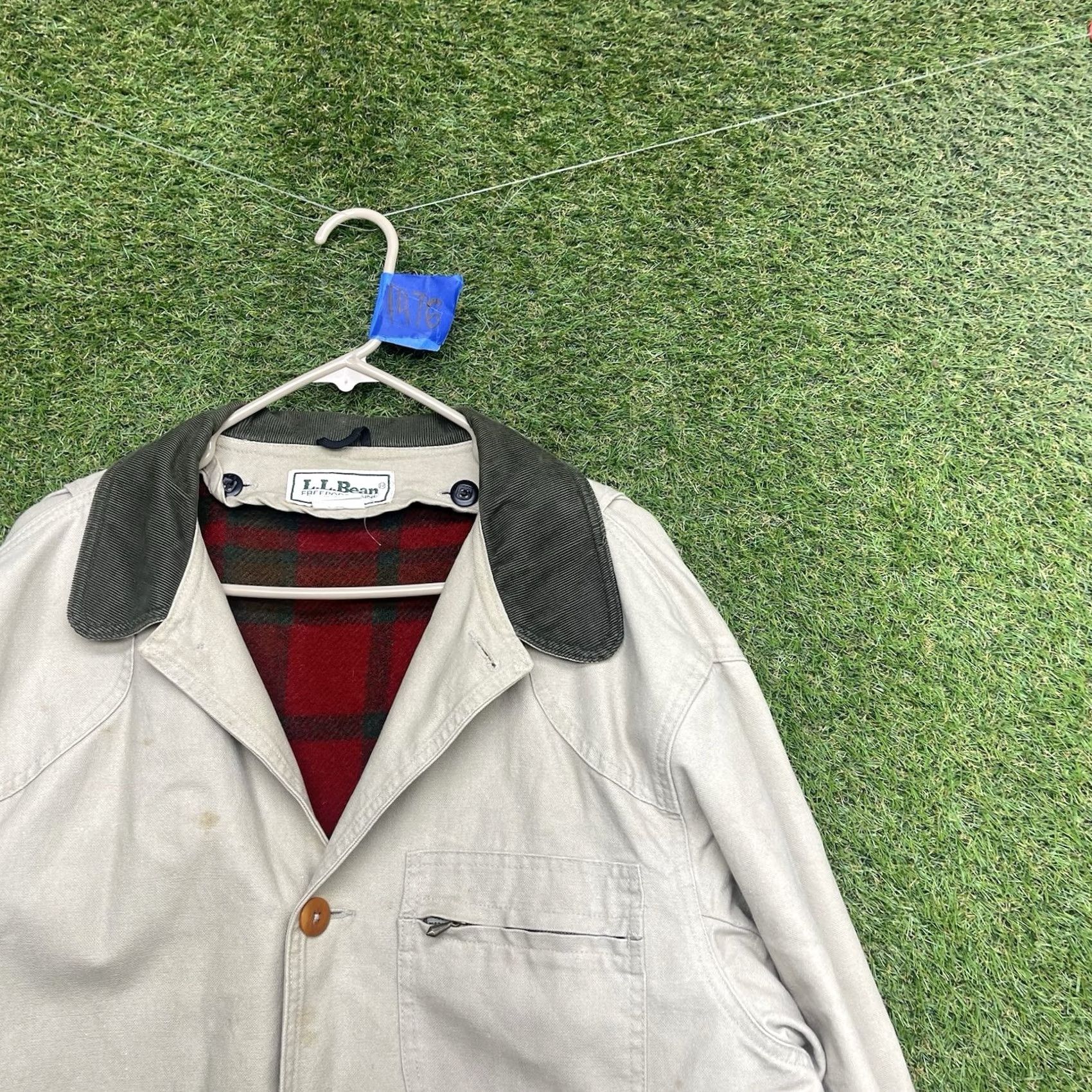 Vintage VINTAGE L.L.Bean Jacket Mens SmallFIELD Barn Chore Coat Lined Canvas Cotton Beige 80s 90s USA Shirts? Size US S / EU 44-46 / 1 - 2 Thumbnail