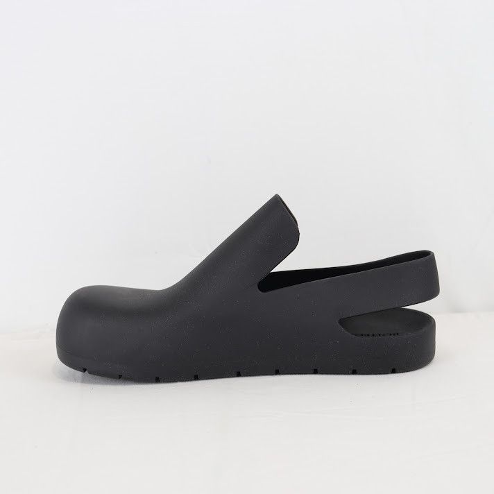 Bottega Veneta o1rshd1 Matt Rubber Sandal in Black Size US 12 / EU 45 - 4 Thumbnail