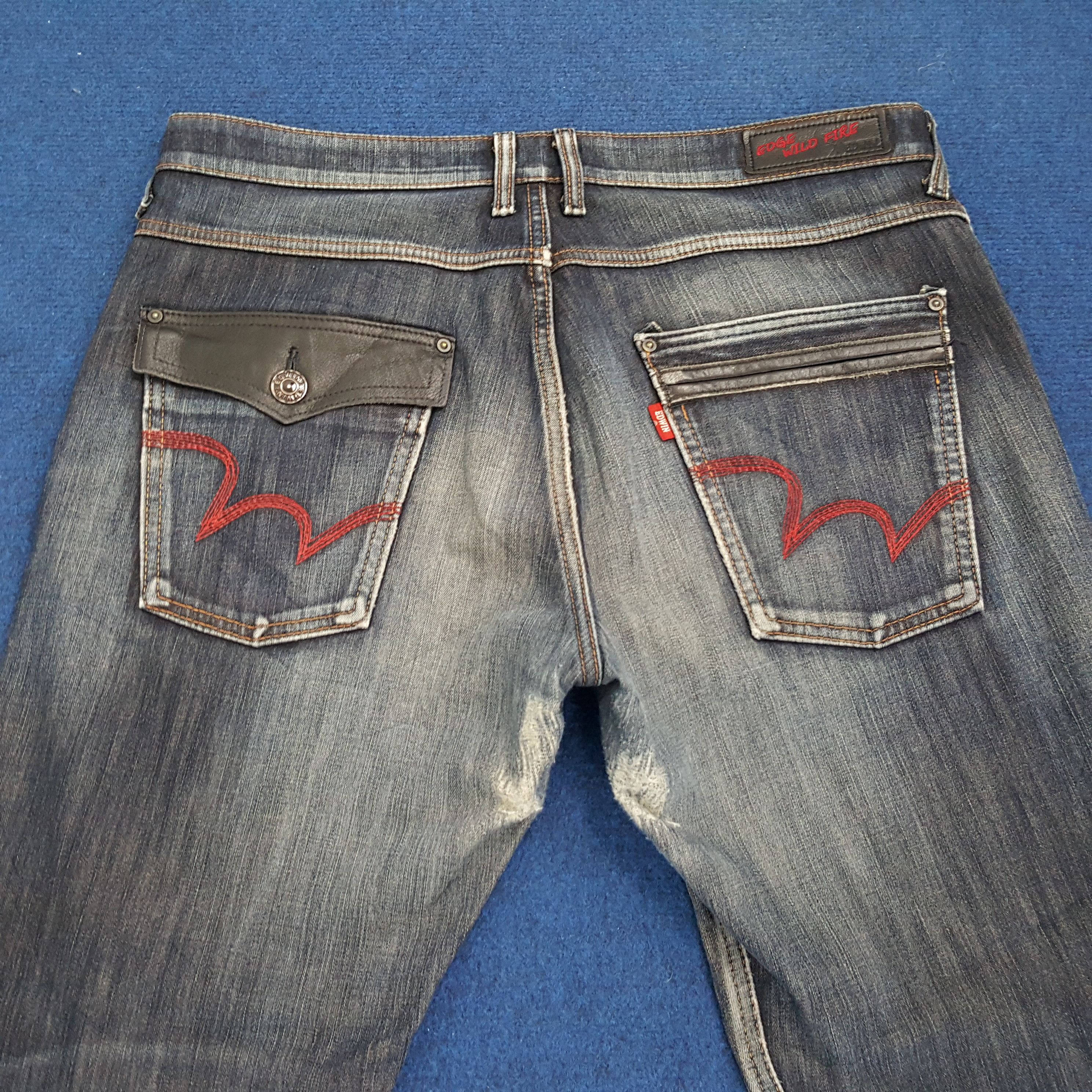 Edwin × Vintage Vintage Edwin Edge Wild Fire Japanese Brand Jeans Size US 37 - 2 Thumbnail