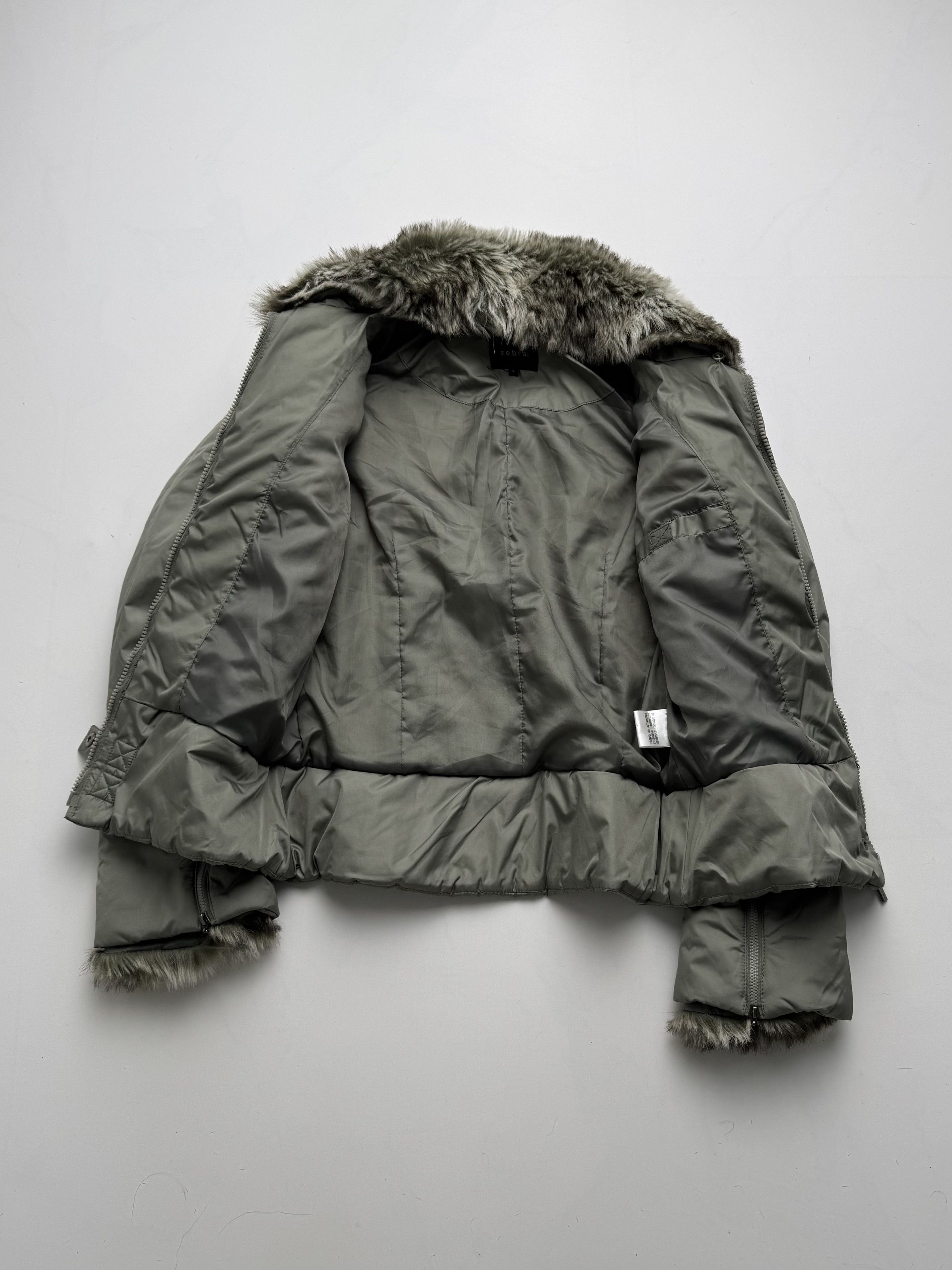 Vintage Vintage Cropped Jacket With Faux Fur Details B8(V402)E2 Size L / US 10 / IT 46 - 6 Thumbnail
