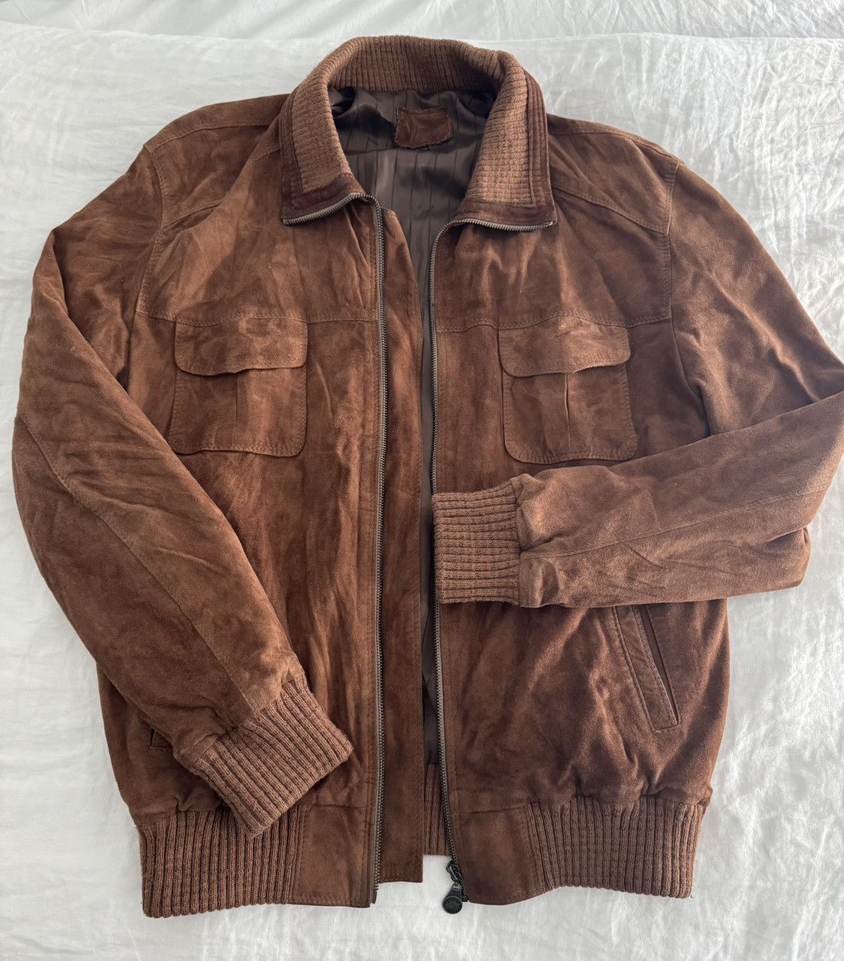 Other Vintage Brown Suede Italian Bomber (from Florence) Size US M / EU 48-50 / 2 - 2 Thumbnail