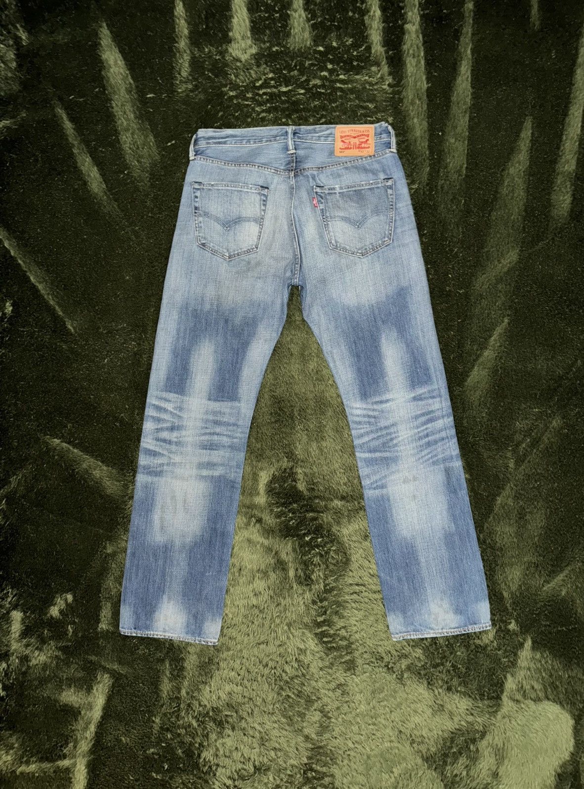 Levi's [W32/L32] 00s Levis 501 leather label washed denim pants Size US 32 / EU 48 - 8 Thumbnail