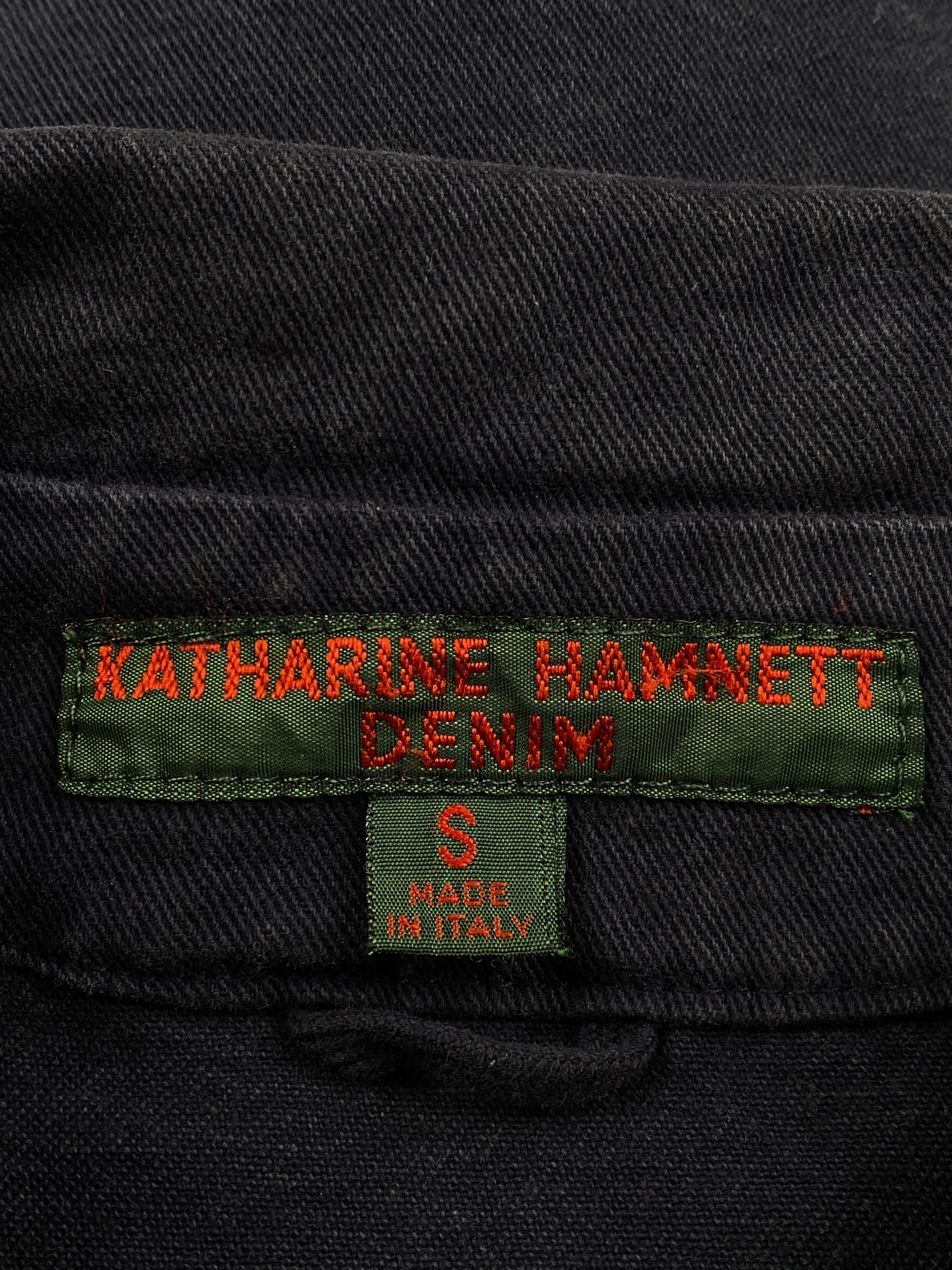 Katharine Hamnett London Gold Tone Buttons Denim Jacket Size S / US 4 / IT 40 - 16 Thumbnail