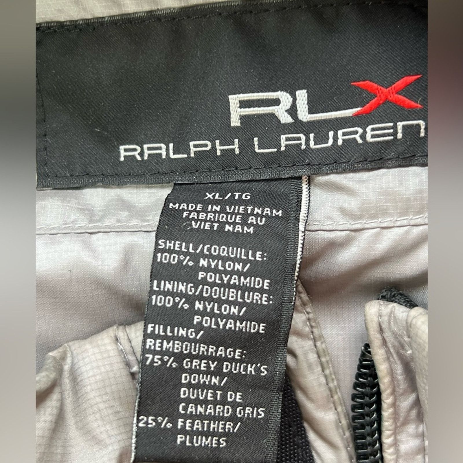 RLX Ralph Lauren RLX Ralph Lauren Men Goose Down Vest Zip Quilted Puffer RARE Size US XL / EU 56 / 4 - 8 Thumbnail