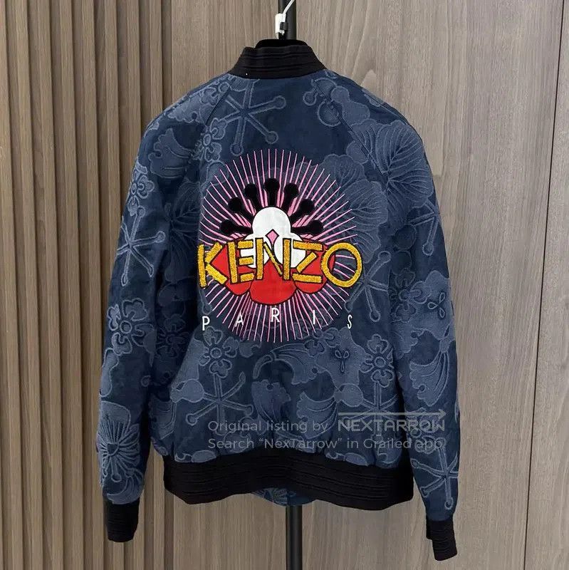 Kenzo Kenzo Women's Blue Cotton Blend Jacket . Size L / US 10 / IT 46 - 3 Thumbnail