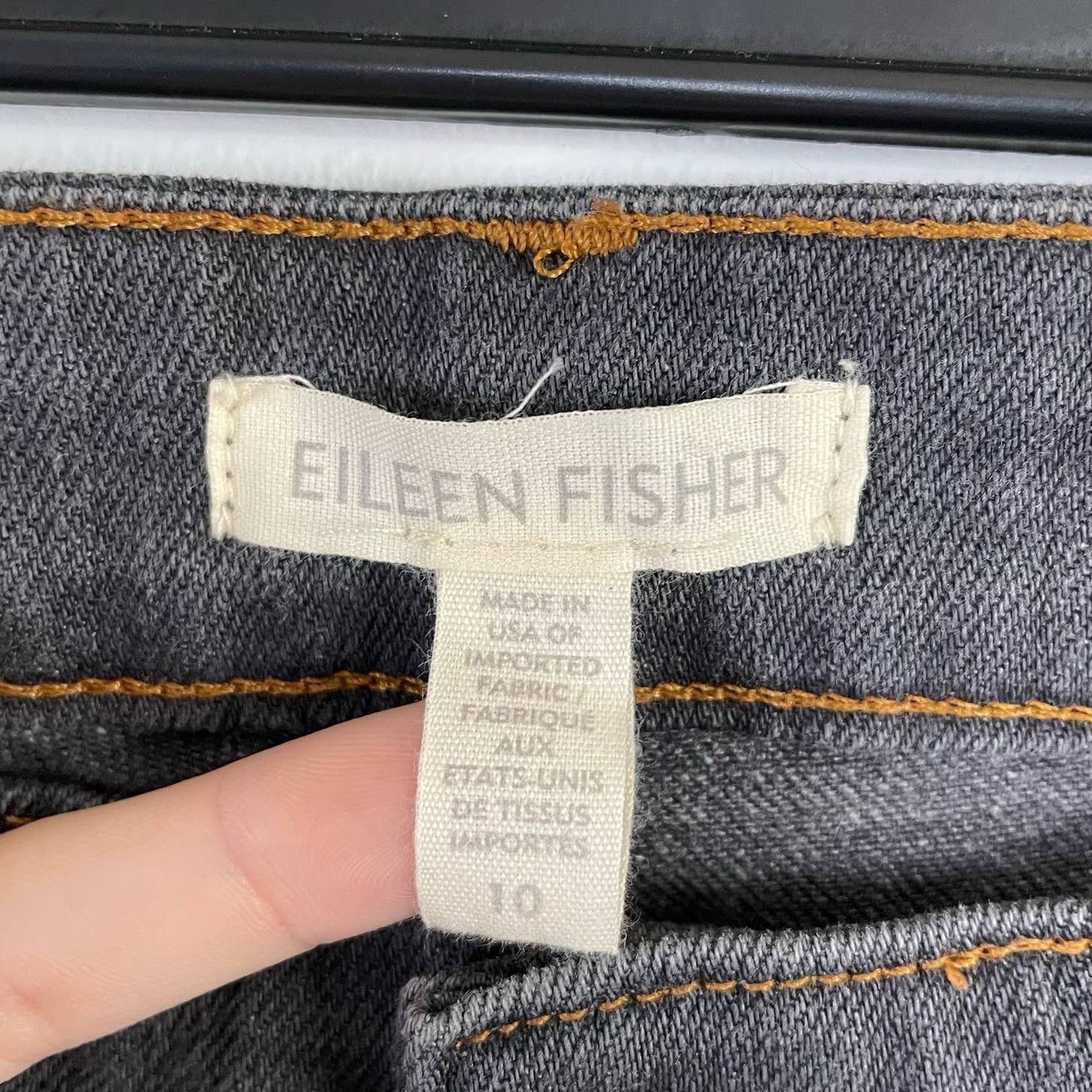 Eileen Fisher Eileen Fisher Grey Jeans 10 Women Denim Casual Straight Leg Size 32" / US 10 / IT 46 - 4 Thumbnail