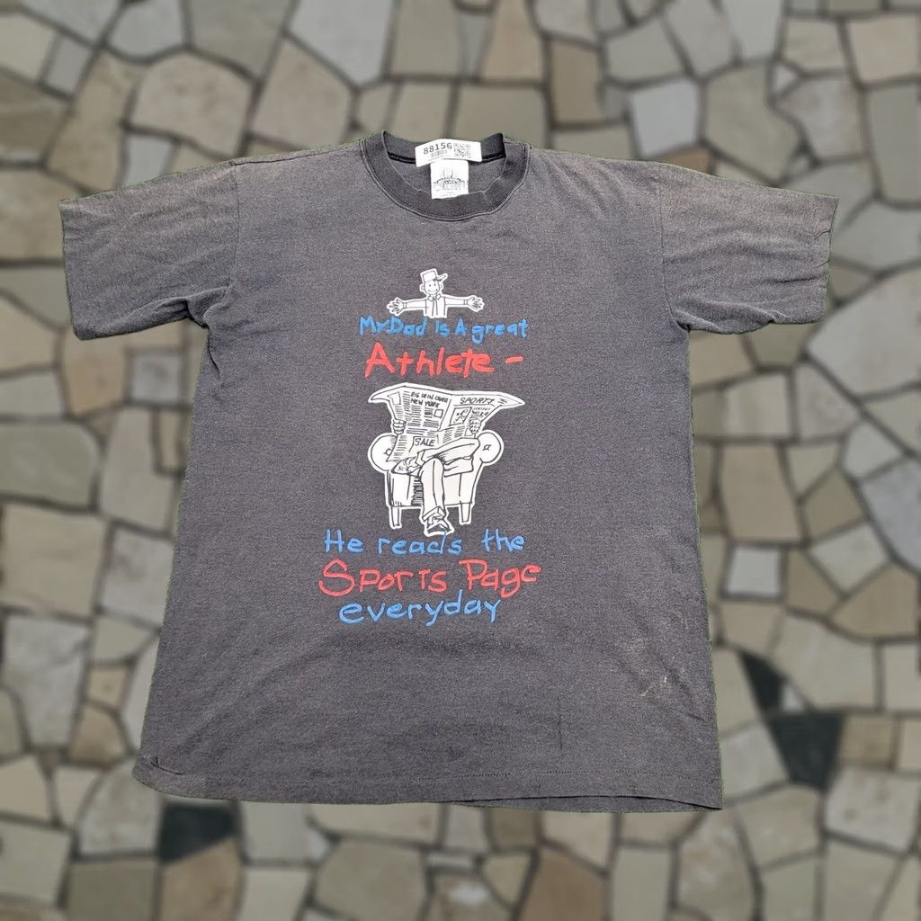 Vintage VINTAGE 90s Funny Dad Sarcasm Shirt M/L 20x26 Faded Dad-Joke Single-Stitch USA Graphic Print Crew Neck Short Sleeve Men's Size US L / EU 52-54 / 3 - 1 Thumbnail