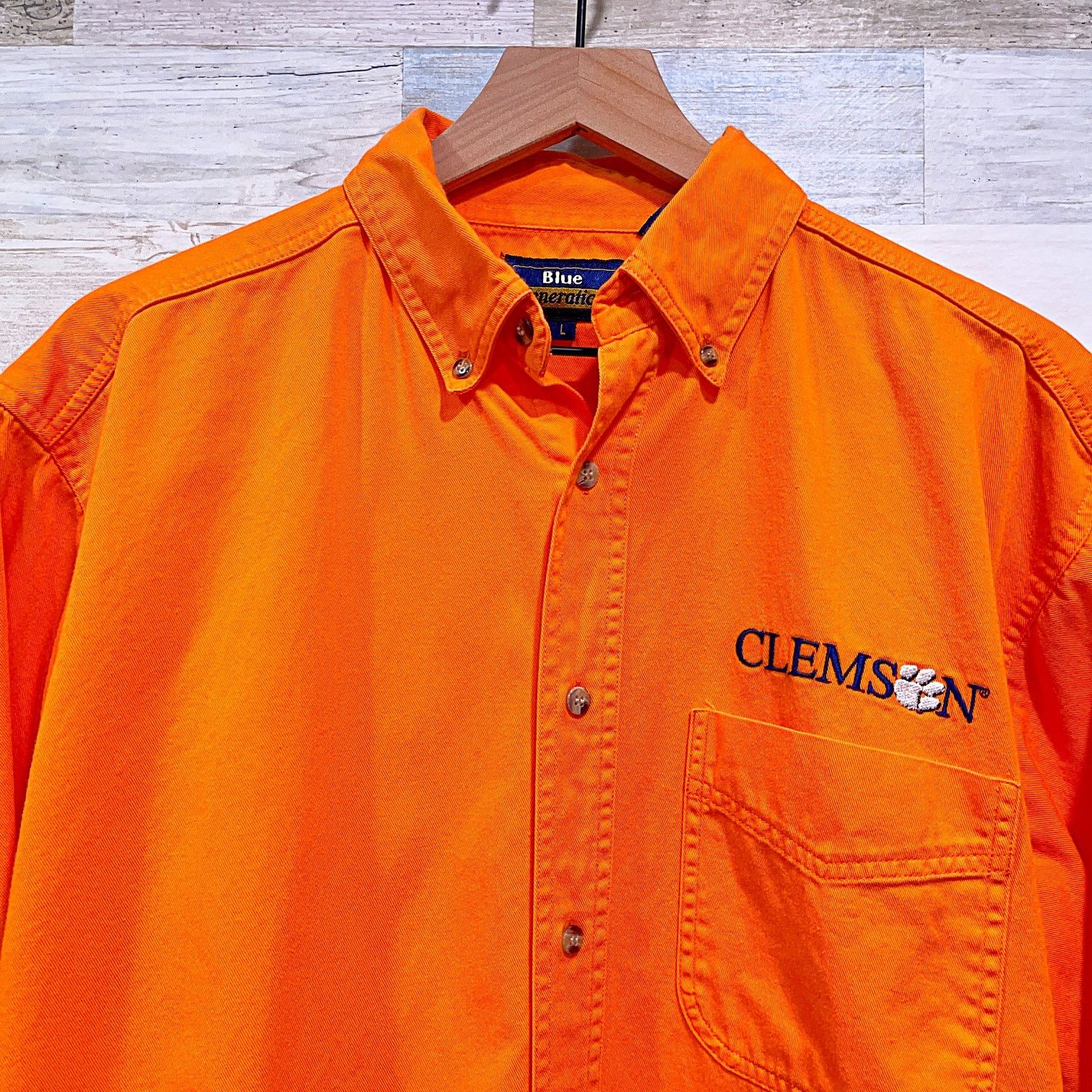 Other Clemson Tigers Twill Button Down Shirt Orange VTG Mens L Size US L / EU 52-54 / 3 - 2 Thumbnail