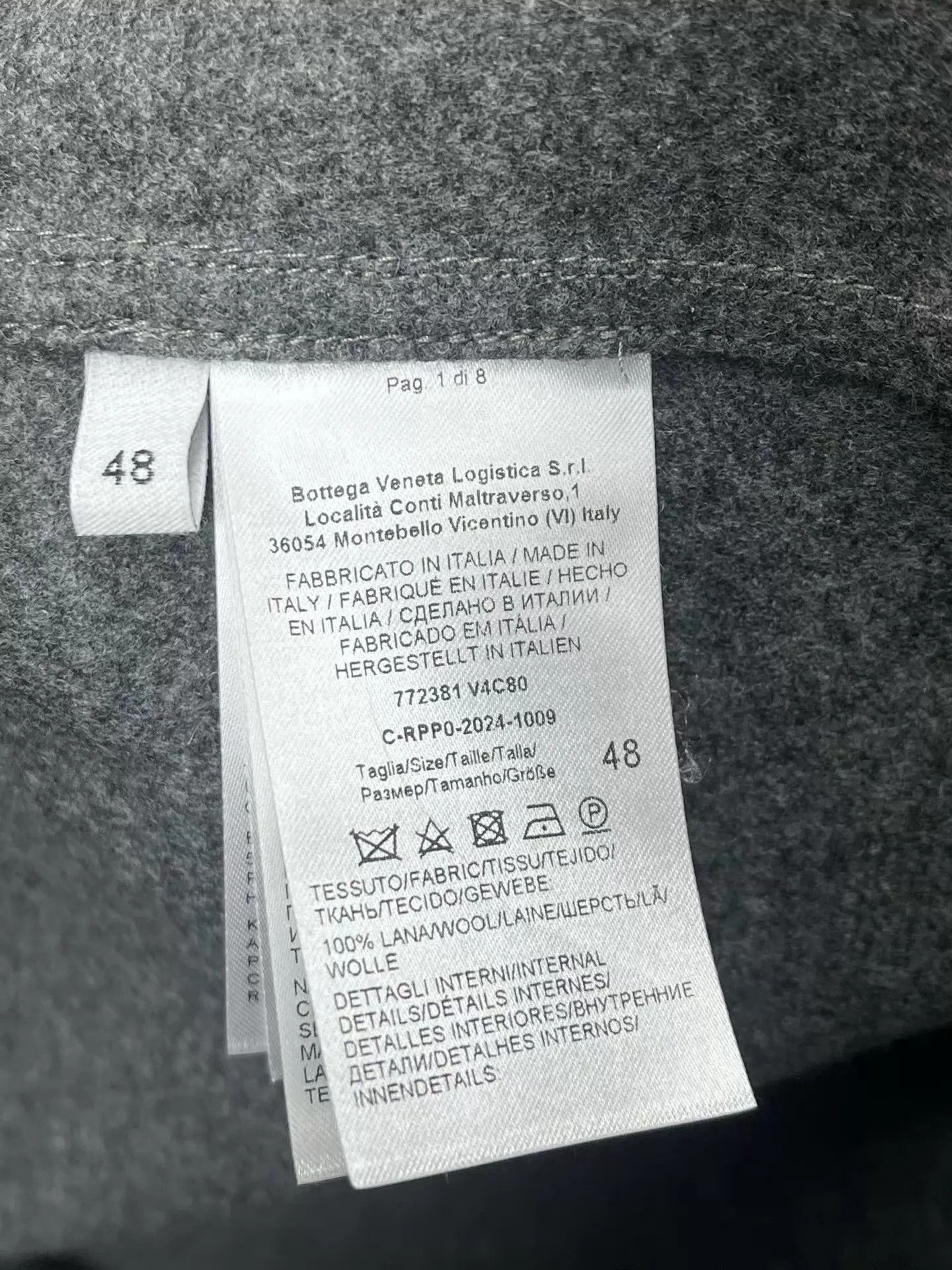 Bottega Veneta BV Triangle Logo Wool Shacket Unworn 48 Size US M / EU 48-50 / 2 - 5 Thumbnail