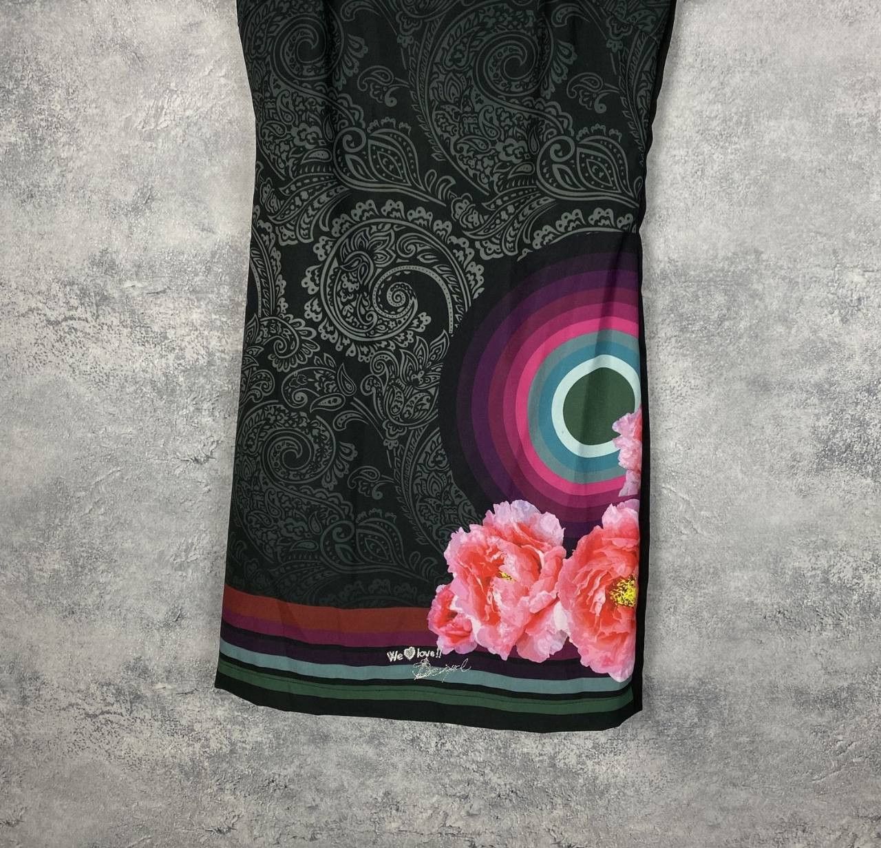 Desigual Desigual Dress Women's Size 36 Multicolor Short Sleeve Size XS / US 0-2 / IT 36-38 - 3 Thumbnail