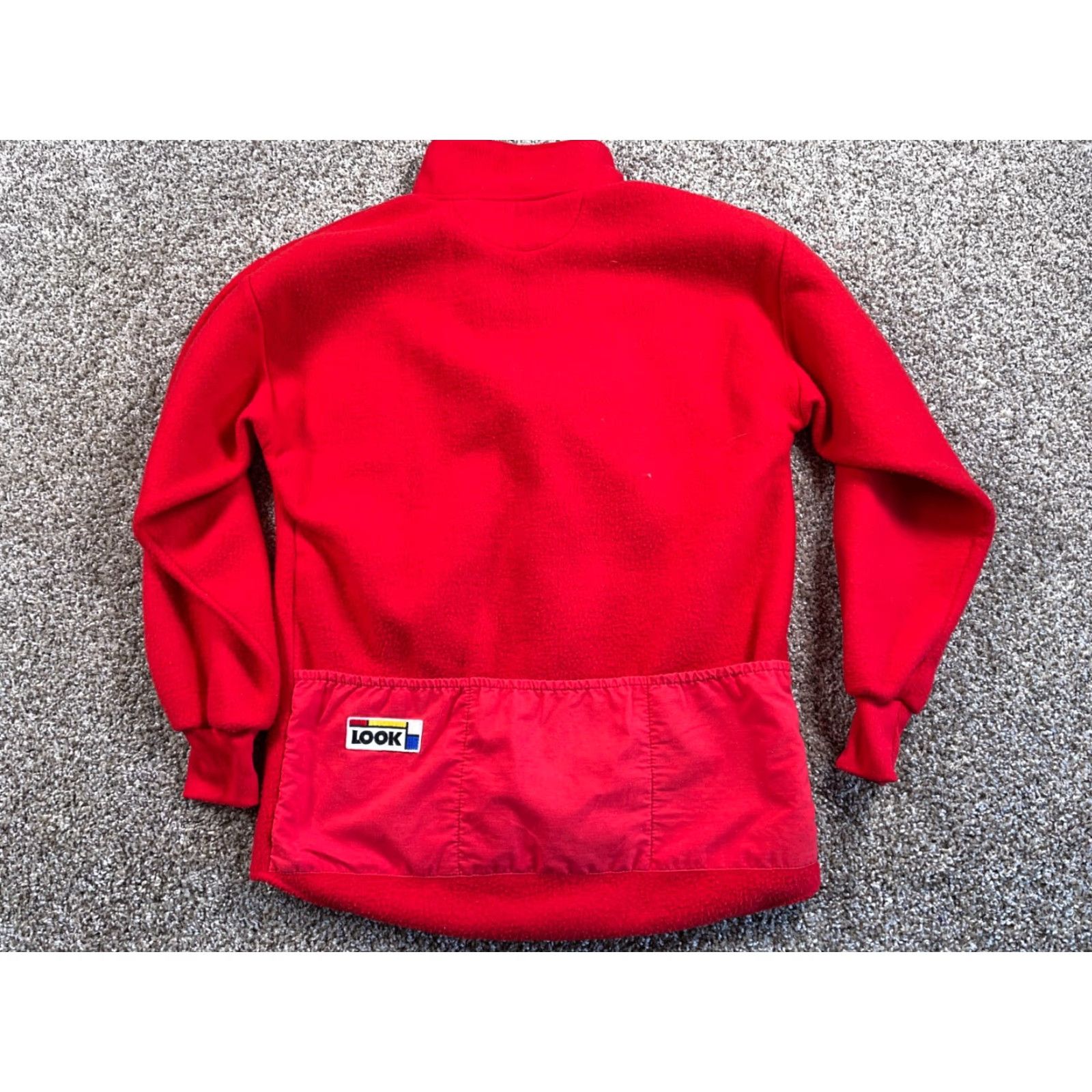 Vintage VTG Look 1/4 Zip Fleece Pullover Jacket Adult Medium Red Pockets 90s Retro Hipster Casual Mens Shirt Size US M / EU 48-50 / 2 - 2 Thumbnail