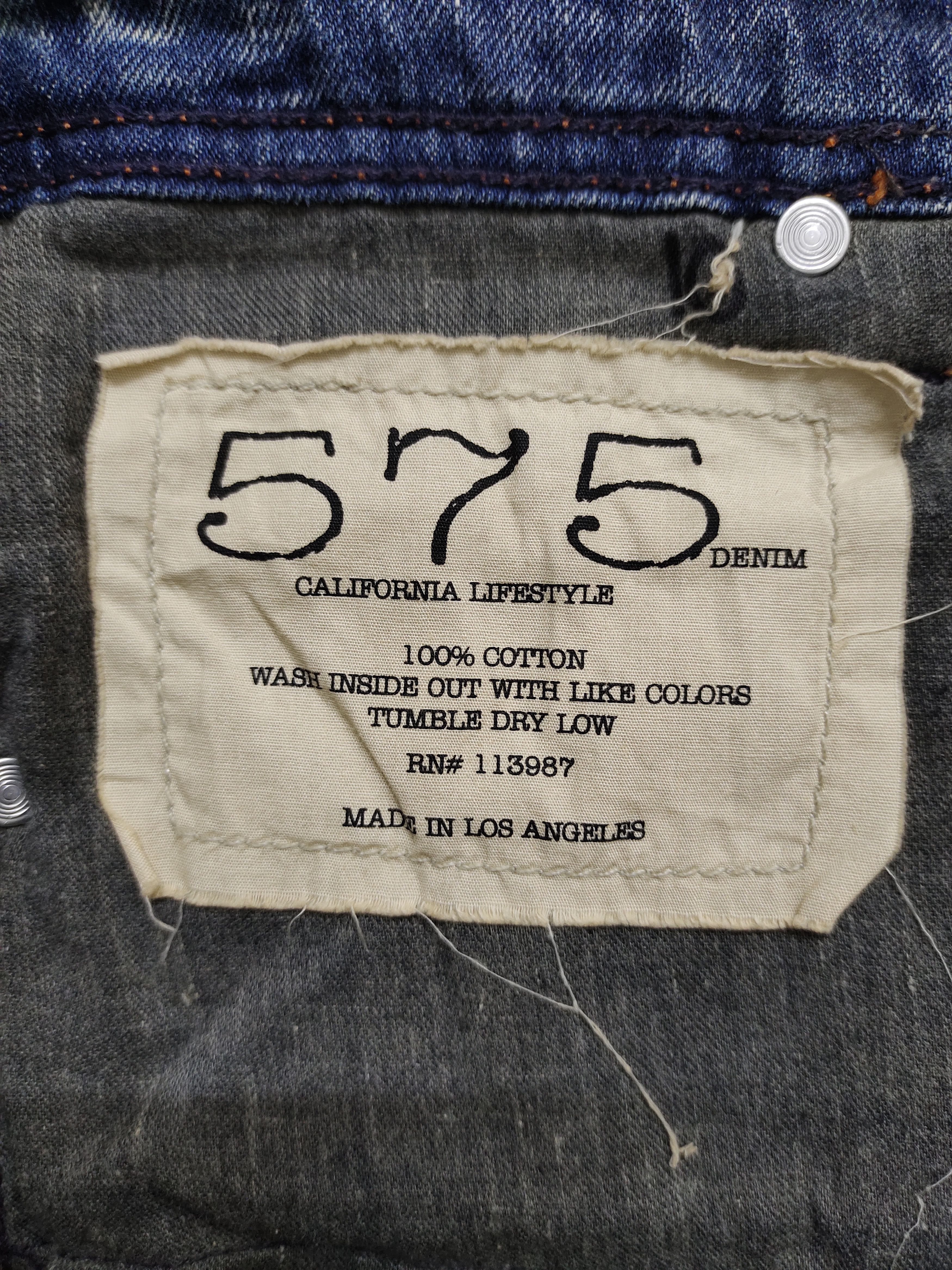 If Six Was Nine Flare Jeans 575 Denim Clawmark Distress Faded Bootcut Y2k Size US 29 - 20 Thumbnail
