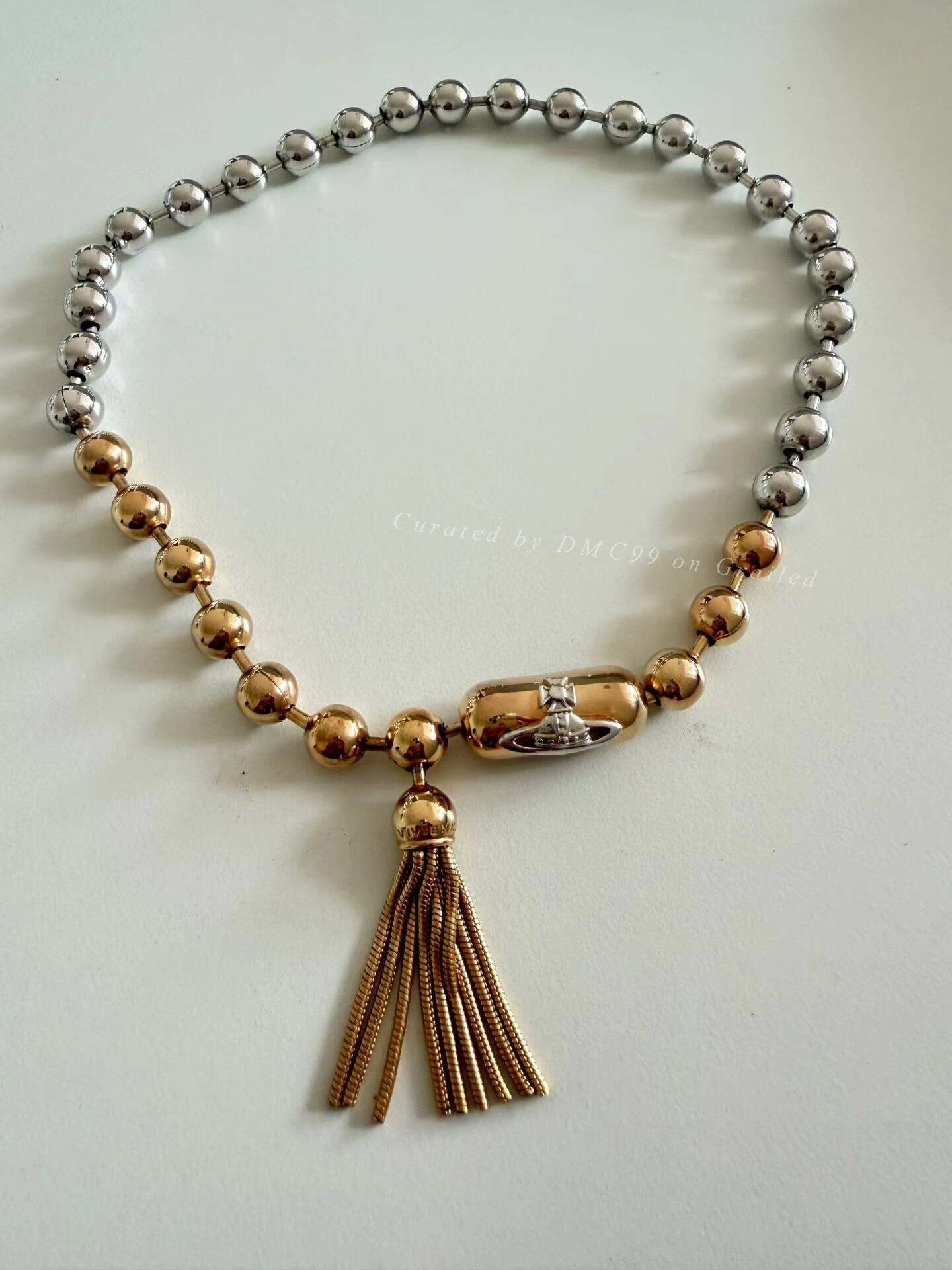 Vivienne Westwood Vivienne Westwood Saturn Bead Tassel Necklace Size ONE SIZE - 1 Thumbnail