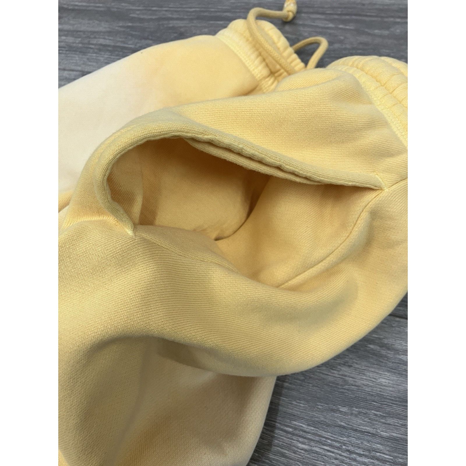 HELLSTAR Hellstar Sweatpants Mens Yellow Fleece Lined Sportswear Size US 35 - 6 Thumbnail