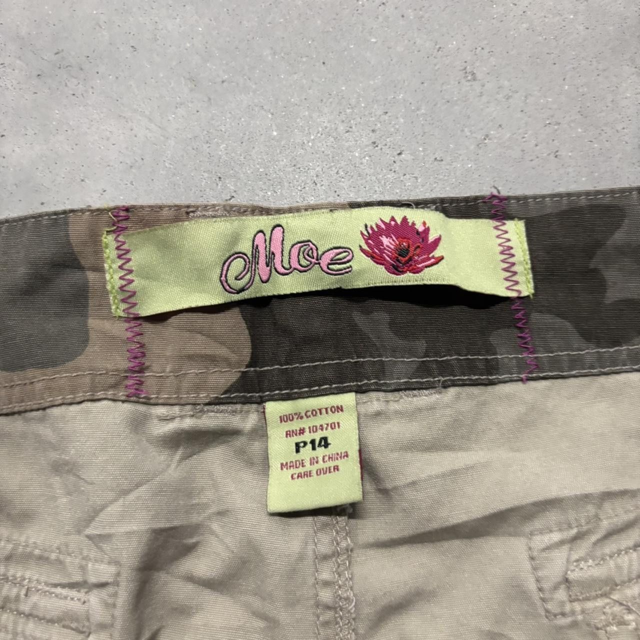Japanese Brand × Vintage Crazy Vintage Y2K:2000s Baggy Khaki Cream Streetwear Skater Style Cargo Pants! Size US 36 / EU 52 - 7 Thumbnail