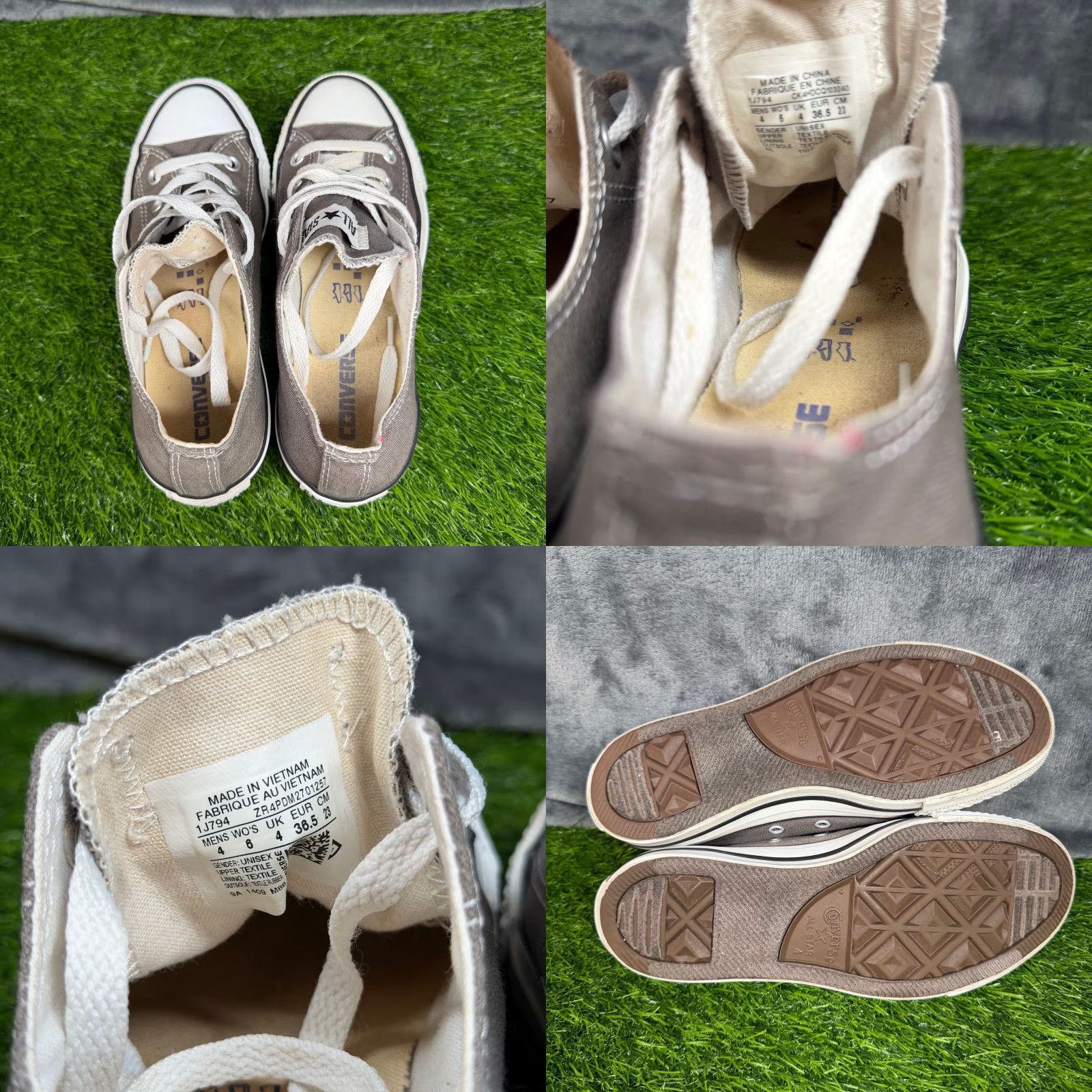 Converse Converse All Star Sneaker Low Top Canvas Gray Shoes Womens 6 Casual Comfort Cushioned Sneakers M Women's Shoes Size M / US 6-8 / IT 42-44 - 8 Thumbnail