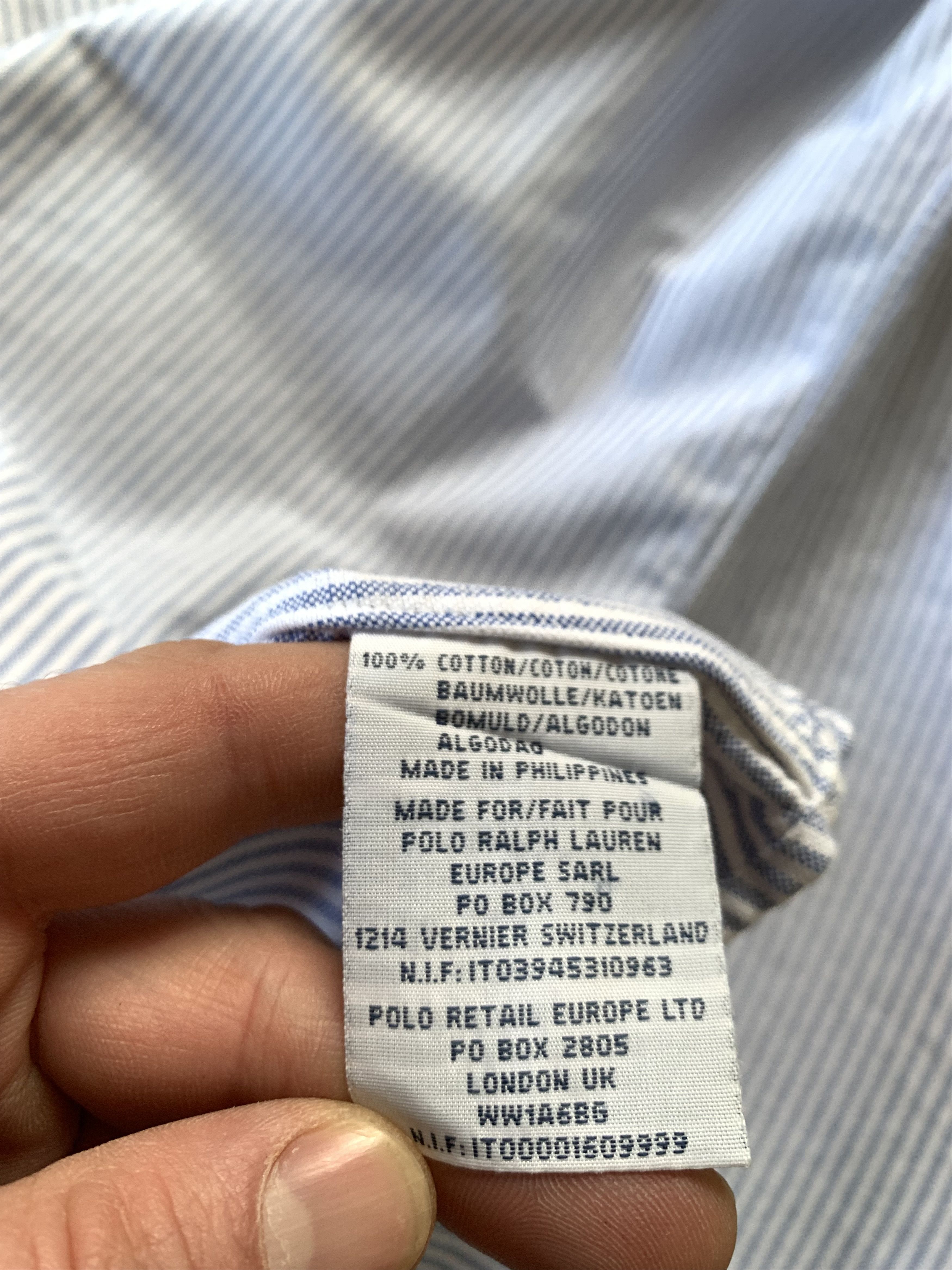 Polo Ralph Lauren × Ralph Lauren × Vintage Polo Ralph Lauren Custom Fit Long Sleeve Stripe Shirt Size US L / EU 52-54 / 3 - 7 Thumbnail