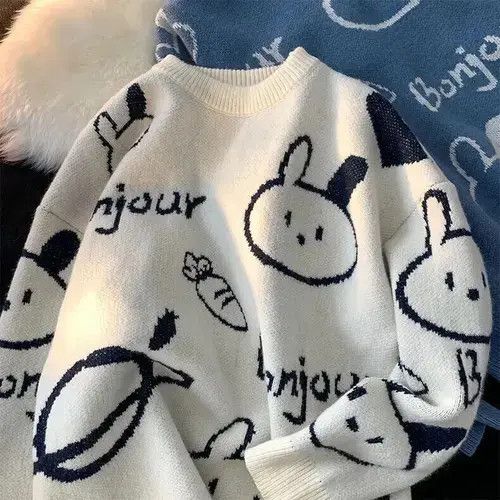Japanese Brand Rabbit pullover sweater Size ONE SIZE - 3 Thumbnail