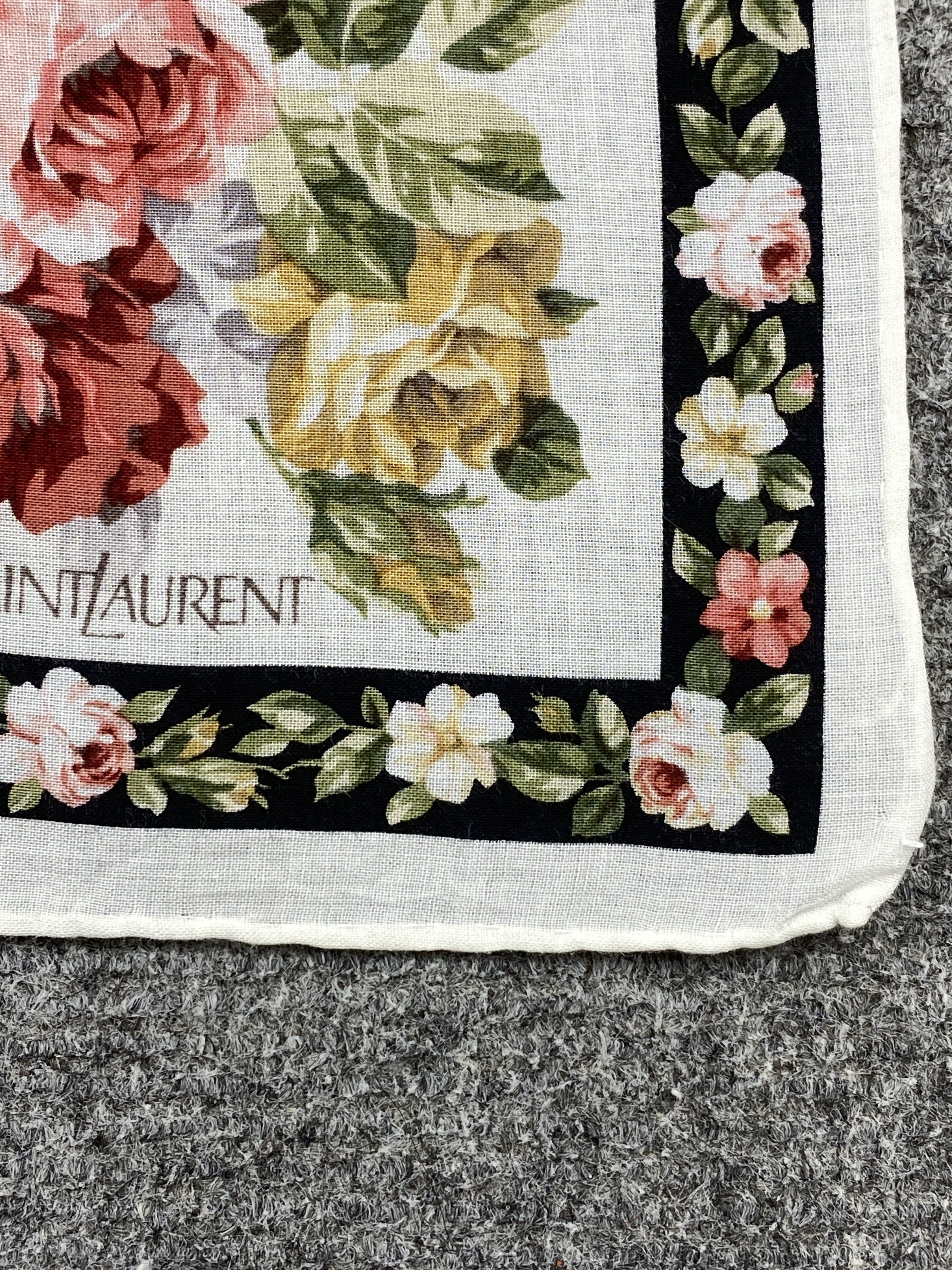 Yves Saint Laurent Yves Saint Laurent Handkerchief / Neckerchief HKC1121 Size ONE SIZE - 6 Thumbnail