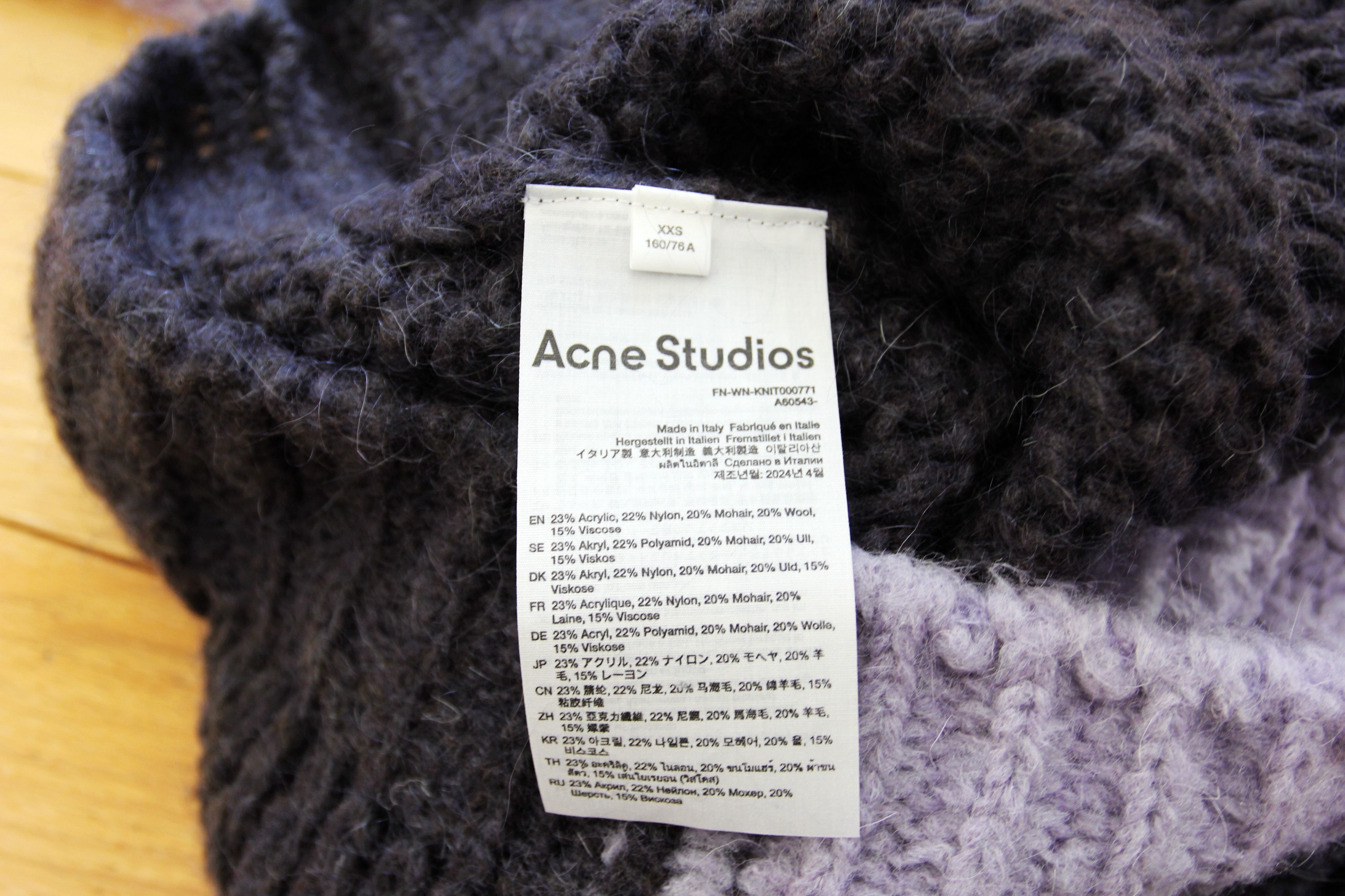 Acne Studios BNWT AW24 ACNE STUDIOS MOHAIR CROCHET SWEATER XXS Size XXS / US 00 / IT 34 - 9 Thumbnail
