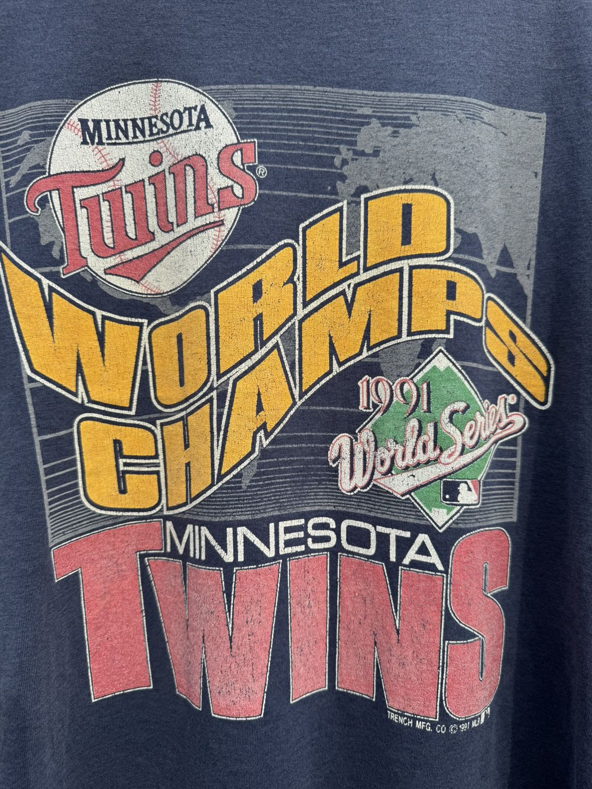 MLB × Vintage Vintage 91’ Twins Minnesota MLB Shirt Size US M / EU 48-50 / 2 - 7 Thumbnail