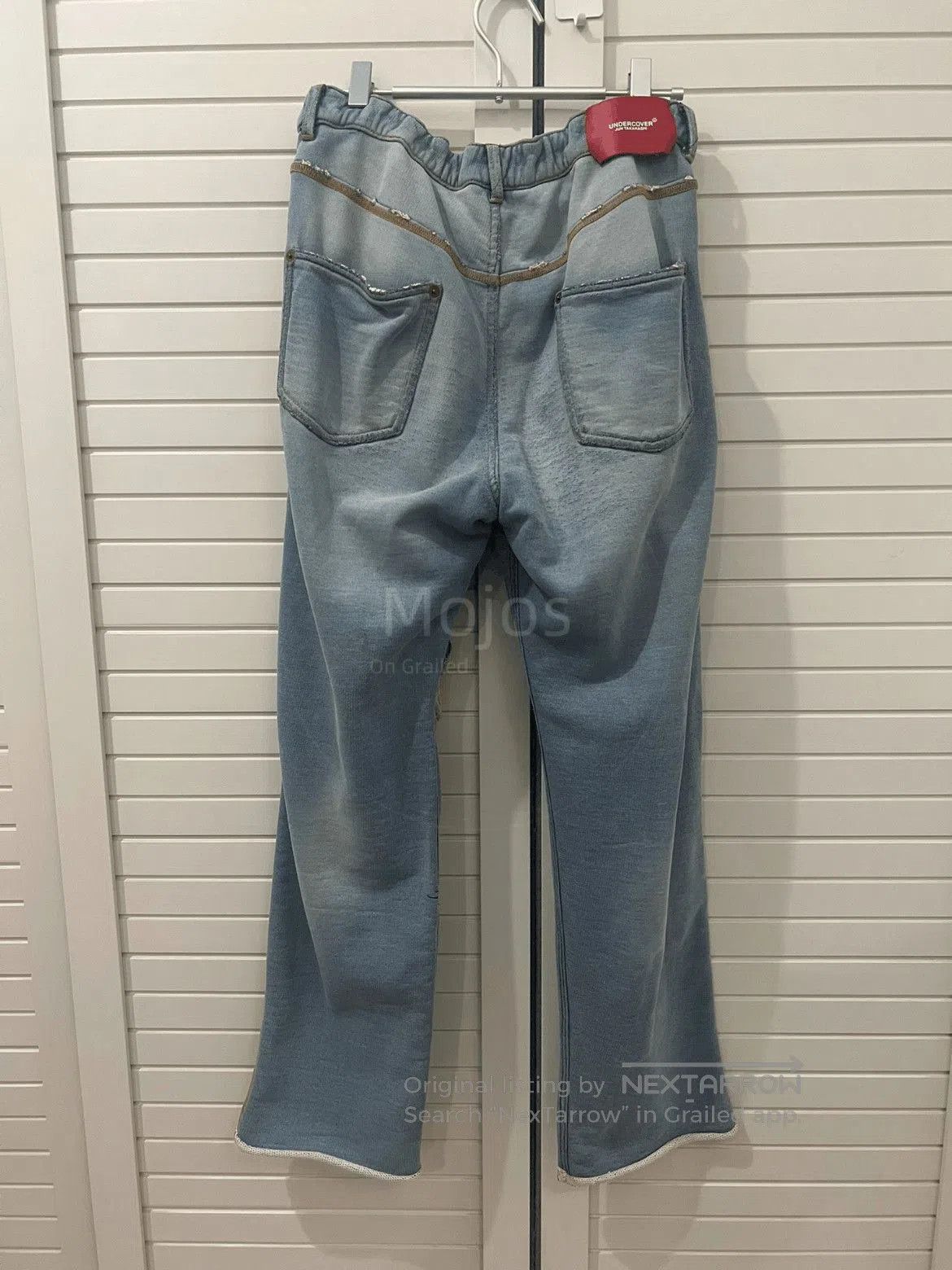Undercover Sz 1 Undercover Denim Print Distressed Sweatpants. Size US 30 / EU 46 - 2 Thumbnail